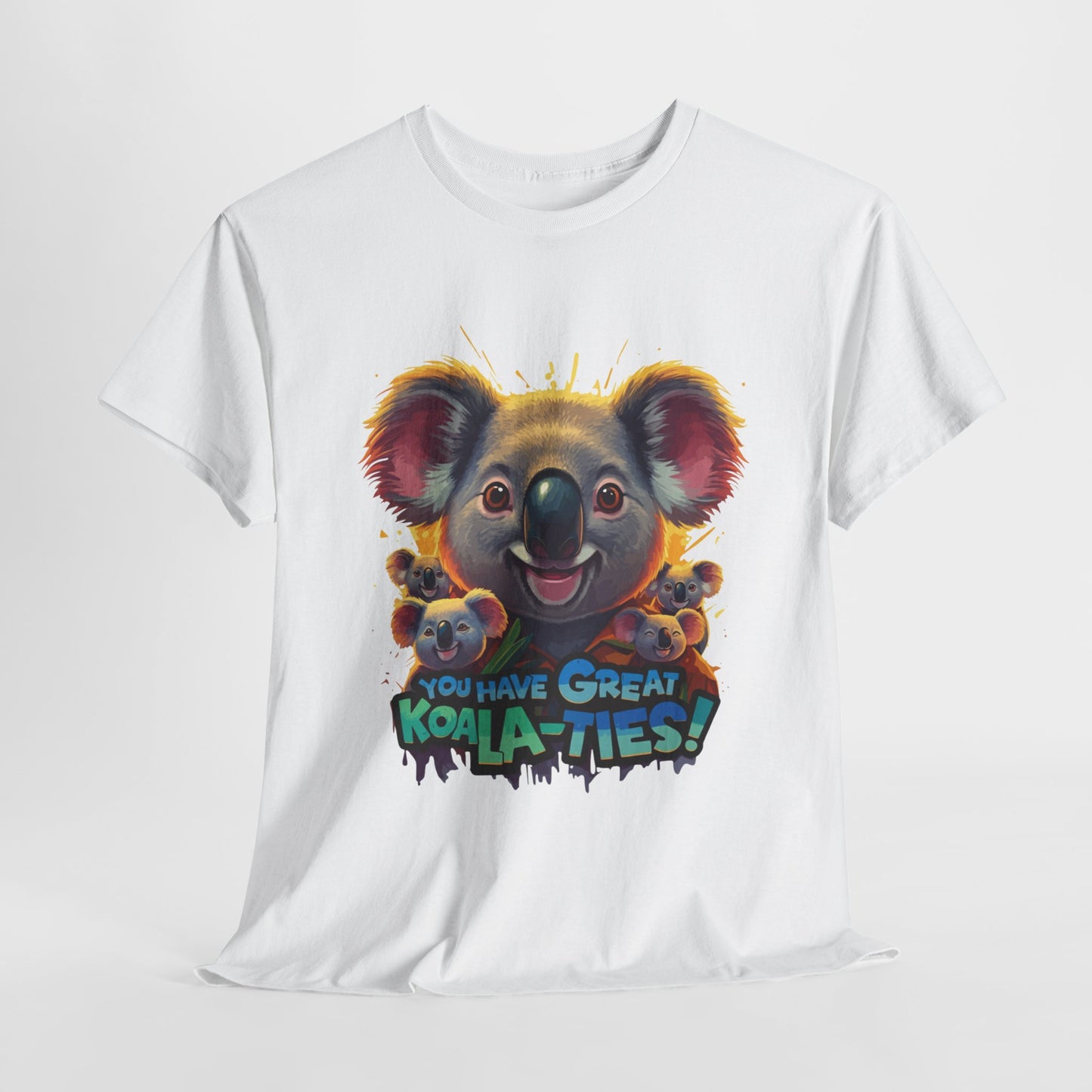 You Have Great Koala‑ties Tee – Cute Koala Pun T‑Shirt, Animal Lover Gift, Funny Wildlife Graphic, Unisex Casual Tee