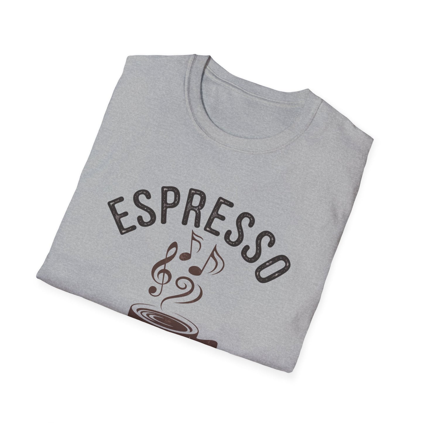 Espresso Yourself T‑Shirt • Funny Coffee Pun Graphic Tee • Musical Espresso Shirt • Caffeine Lover Gift • Coffee Humor Tee for Baristas