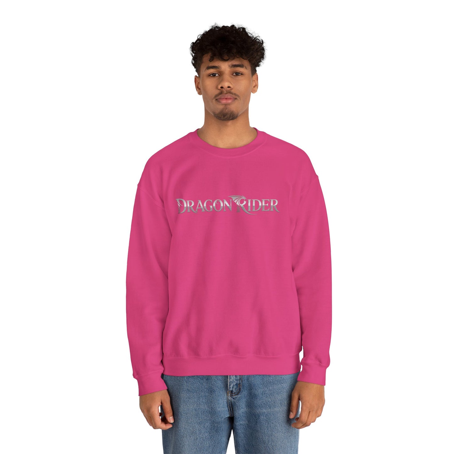 Dragon Rider Sweatshirt | Unisex Fantasy Gamer Crewneck | Nerdy Cozy Mythical Gift | Medieval Dragon Pullover | Geek Cosplay Style