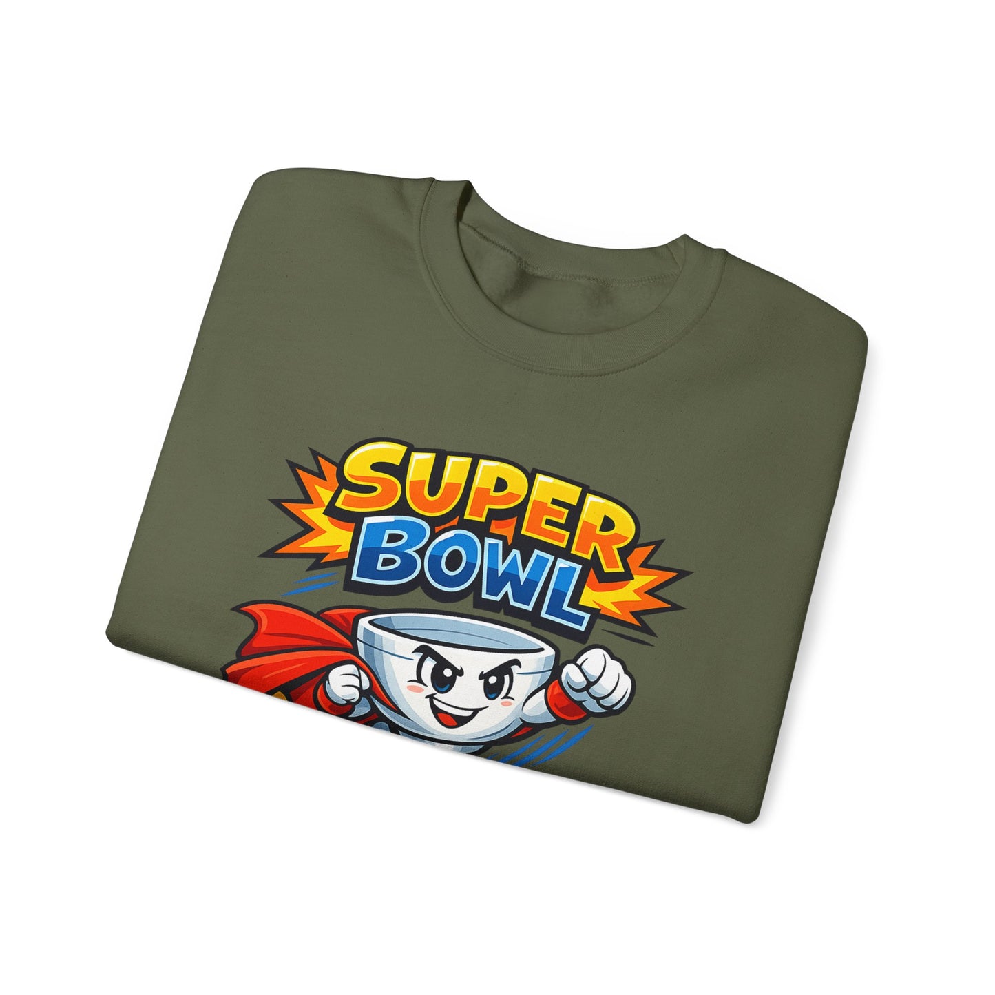 Super Bowl Sweatshirt, Funny Super Bowl Crewneck, Football Party Sweatshirt, Game Day Pullover, Bowl Pun Shirt, Unisex Graphic Crew