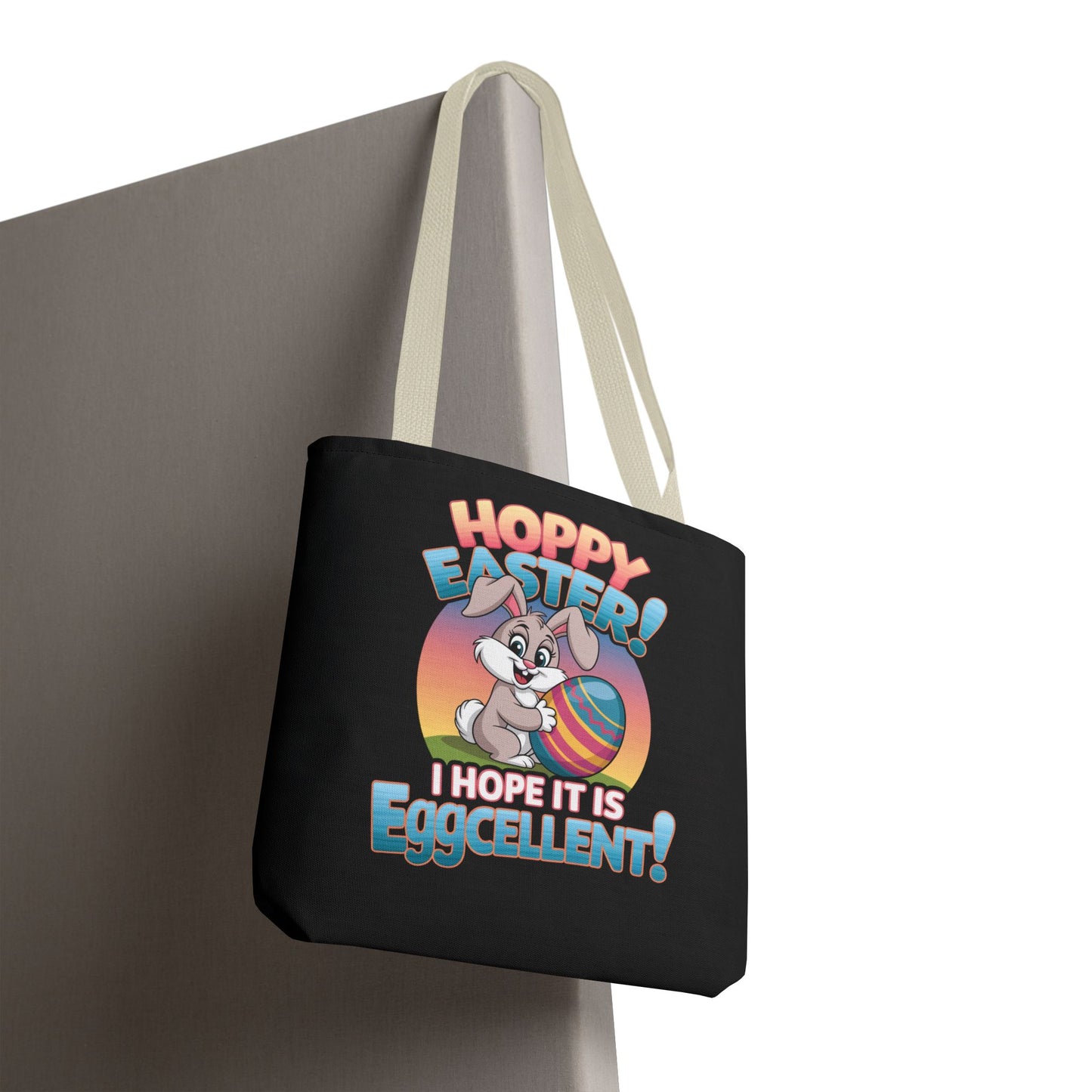 Happy Easter Tote Bag Eggcellent Bunny Design Easter Bag Easter Gift Easter Tote Accessory