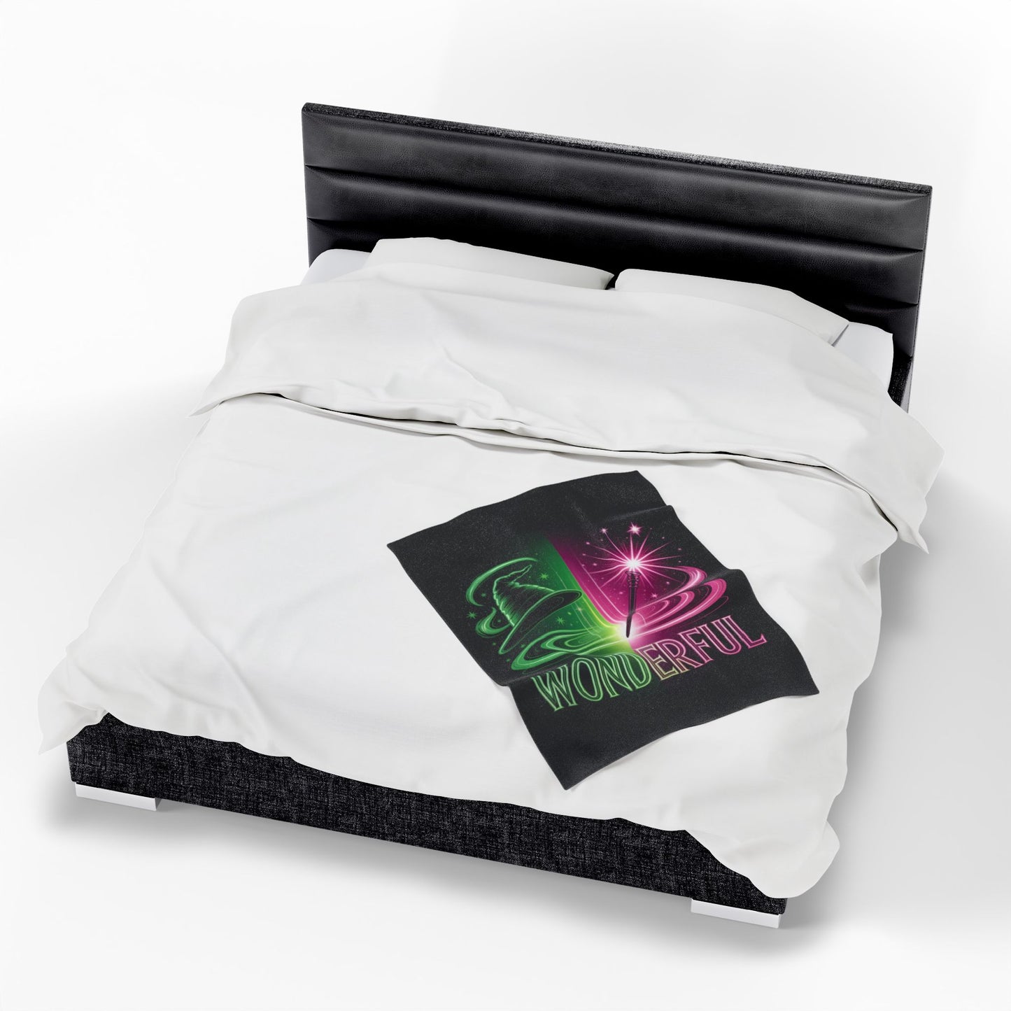 Wonderful Broadway-Inspired Blanket, Neon Theater Throw, Cozy Musical Gift, Soft Fleece Bed Blanket, Magical Room Decor For Broadway Fans