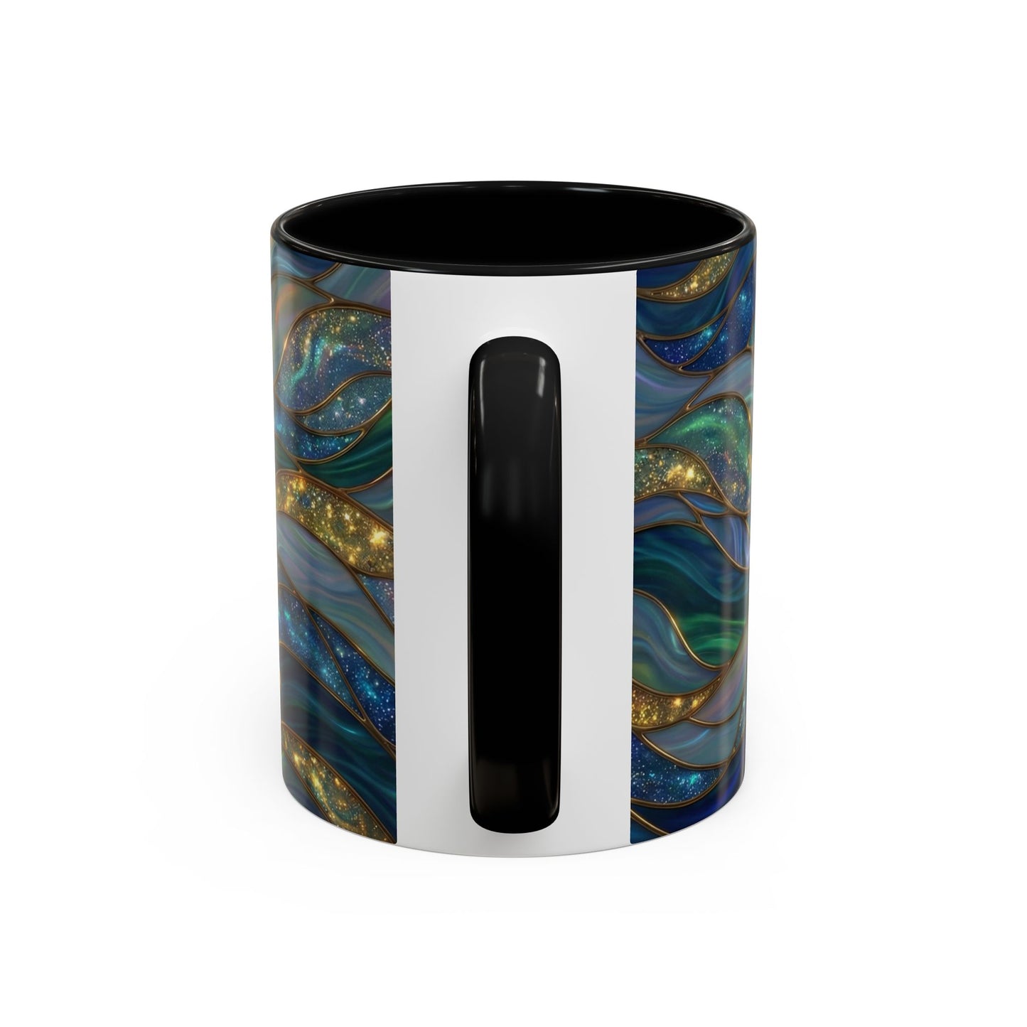 Stained Glass Manta Ray Mug, Ocean Coffee Cup, Manta Ray Art Mug, Nautical Gift, Coastal Decor Mug, Marine Life Coffee Cup