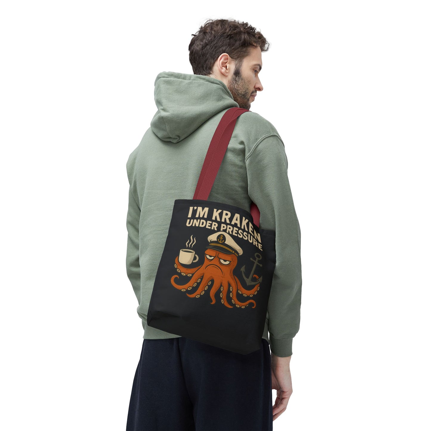 Stressed Octopus Tote Bag Nautical Bag Beach Tote Ocean Reusable Bag Seaside