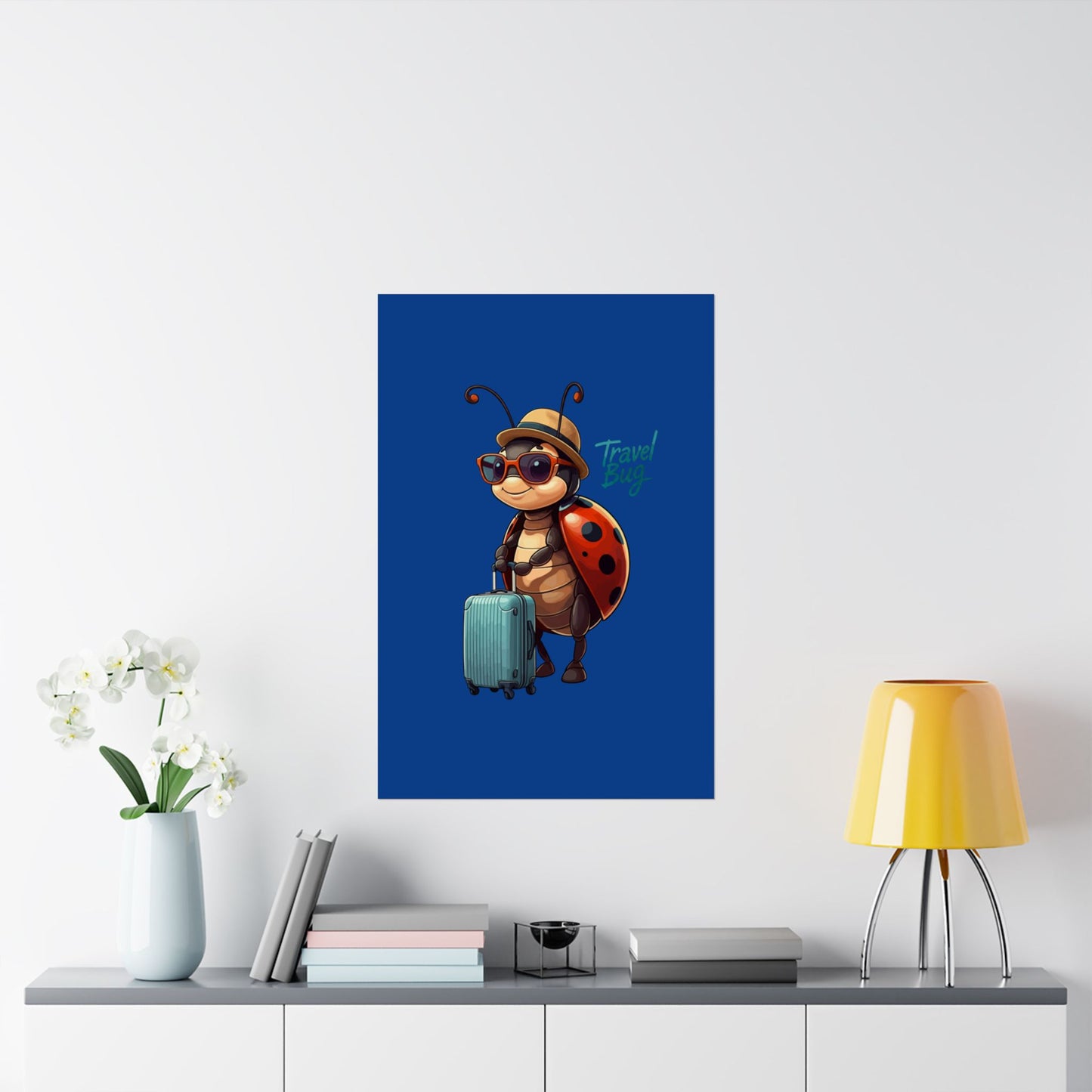 Vertical Poster - Travel Bug Ladybug