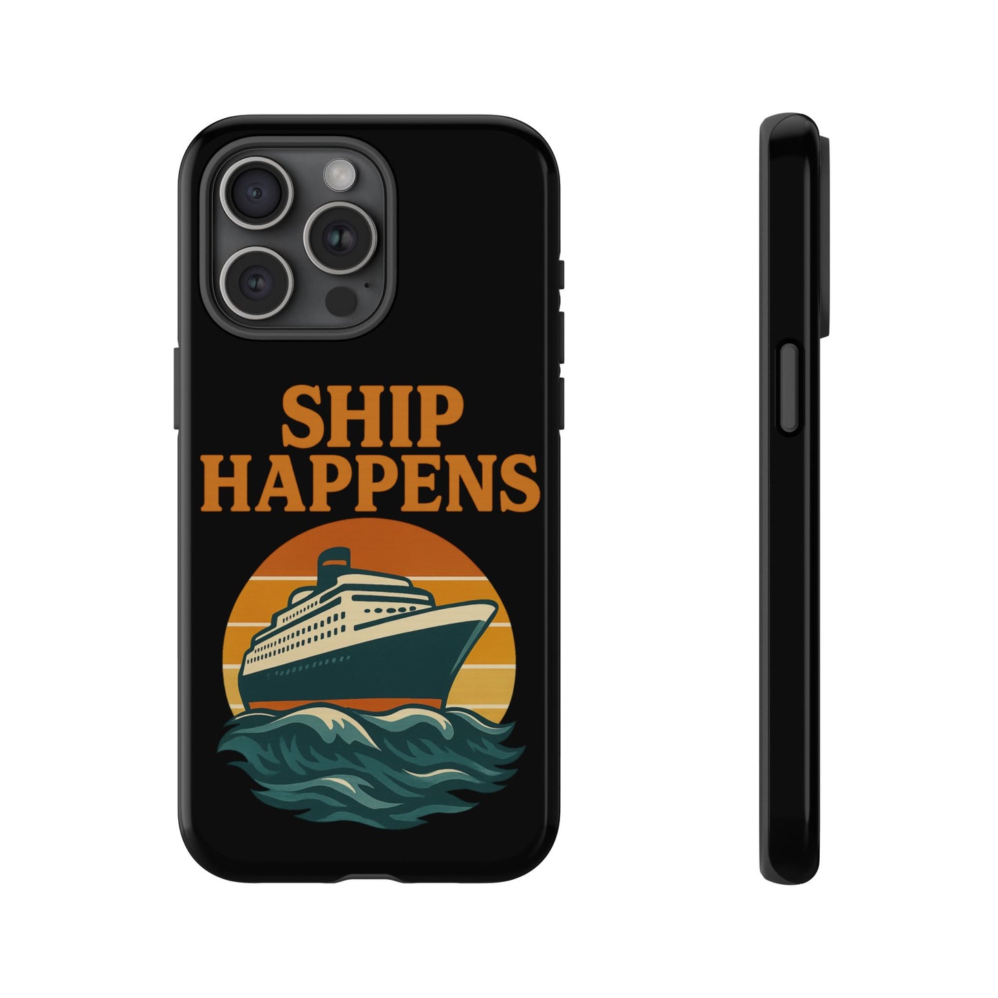 iPhone Case Ship Happens Sunset Cruise Case Gift for Travel Lovers Nautical Phone Case Cruise Accessory