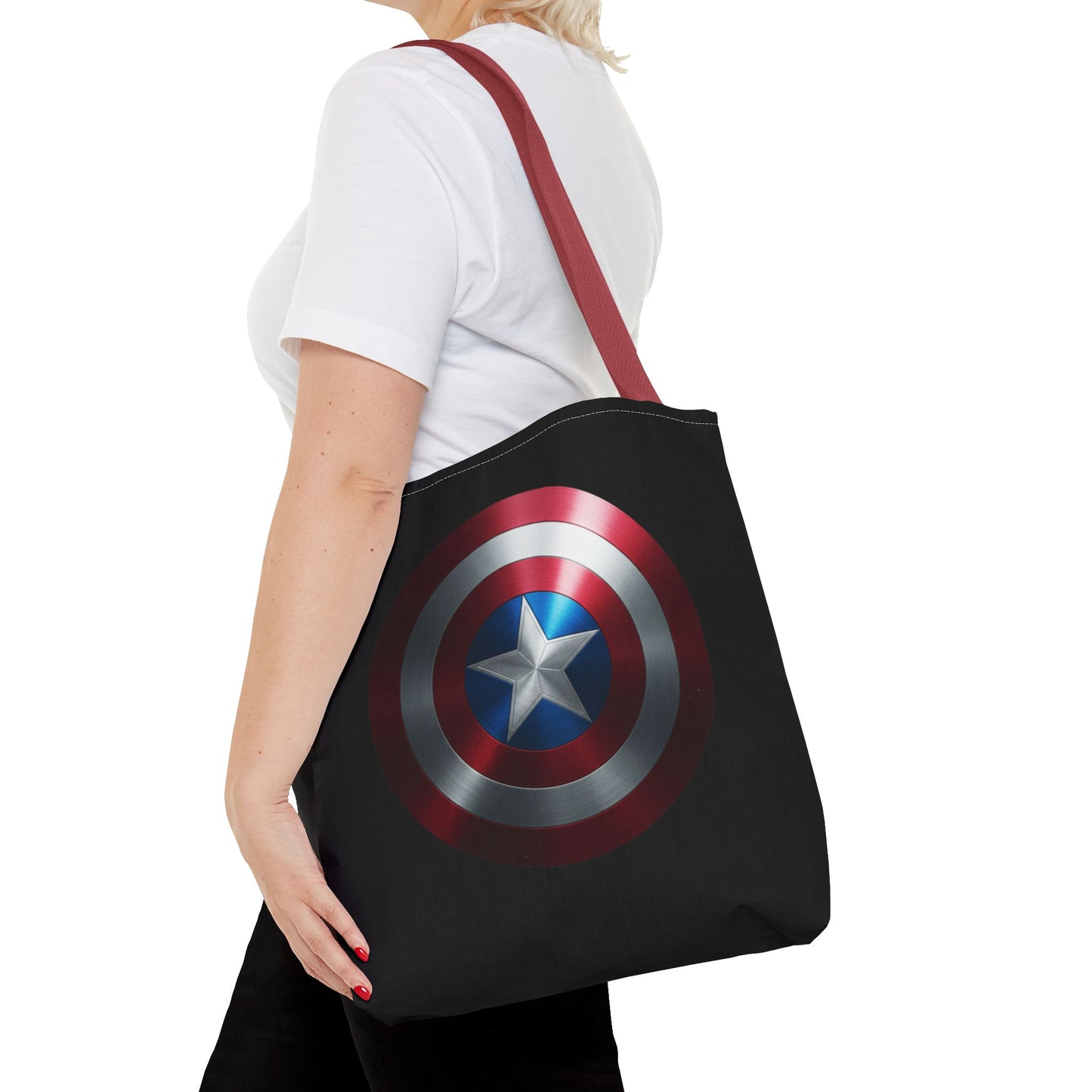 Heroic Shield Tote Bag - Stylish Marvel-Inspired Carryall for Fans