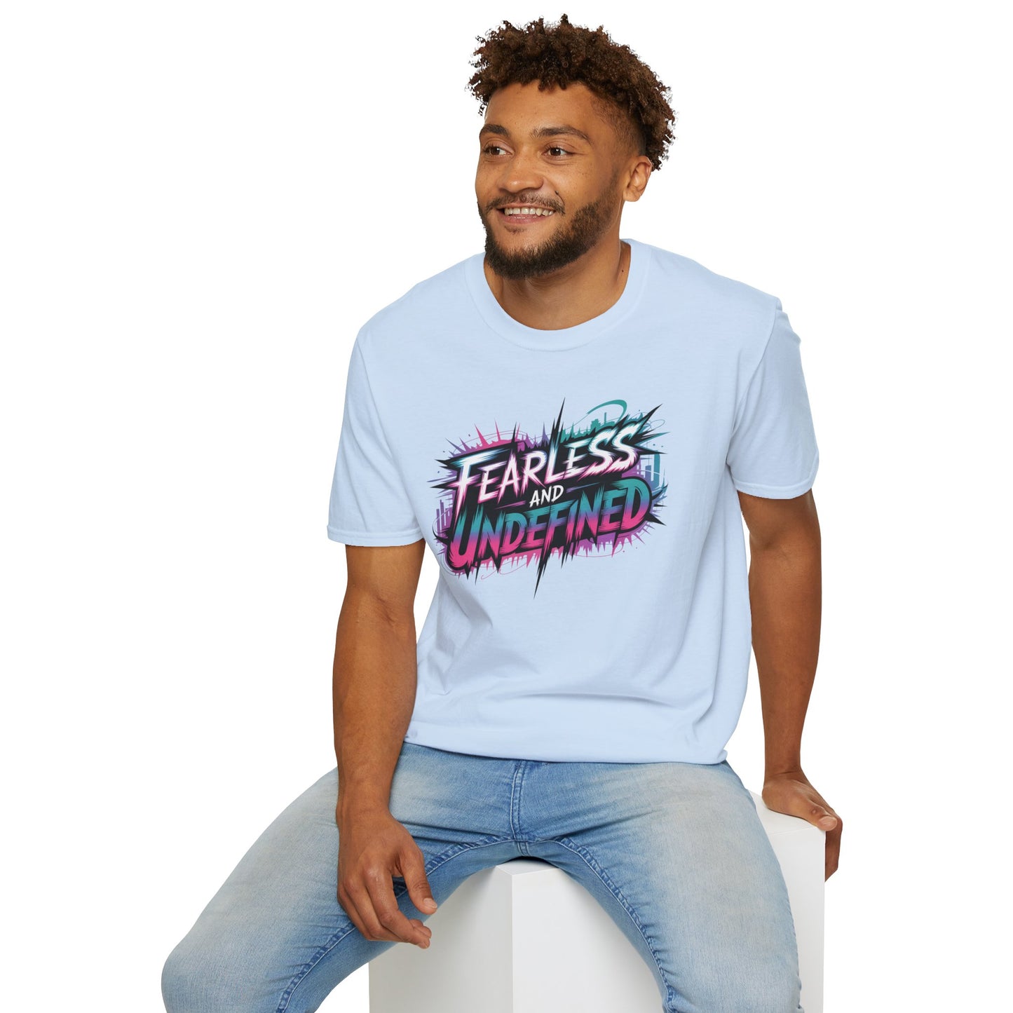 Fearless And Undefined T-Shirt, KPop Anime Inspired Graphic Tee, Empowering Quote Shirt, Bold Aesthetic Top For Fans, Dreamers, And Performers
