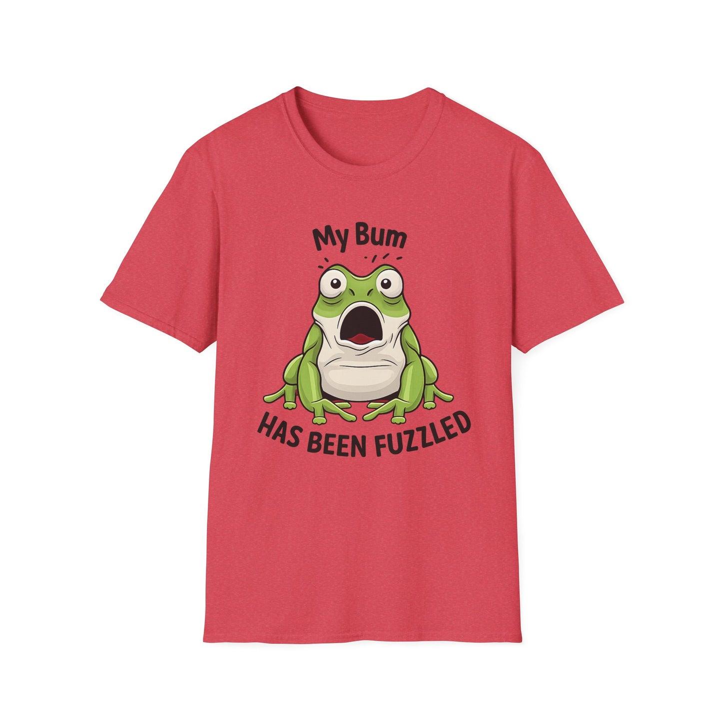 My Bum Has Been Fuzzled Shirt, Bumfuzzled Word Play Tee, Funny Frog T Shirt, Cute Shocked Frog Graphic Tee, Silly Humor Gift