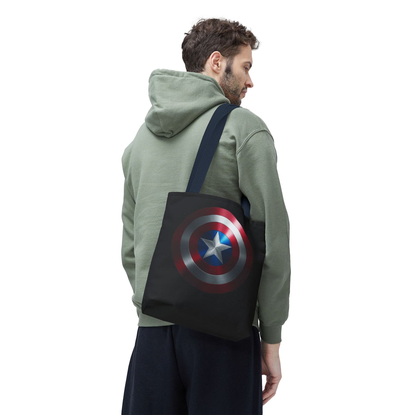 Heroic Shield Tote Bag - Stylish Marvel-Inspired Carryall for Fans