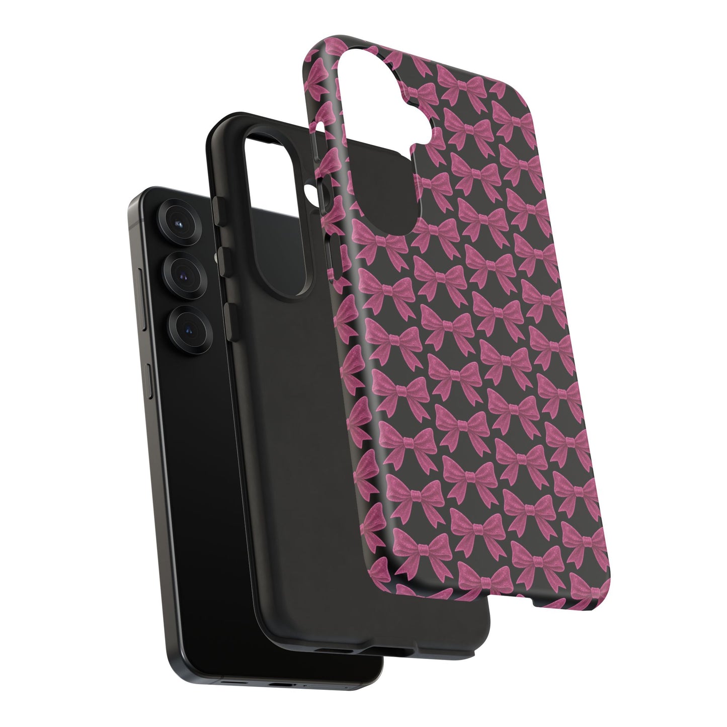 Pink Bow Samsung Case Coquette Aesthetic Phone Cover Cute Girly Phone Case Glossy Y2K Accessory Kawaii Samsung Case Gift