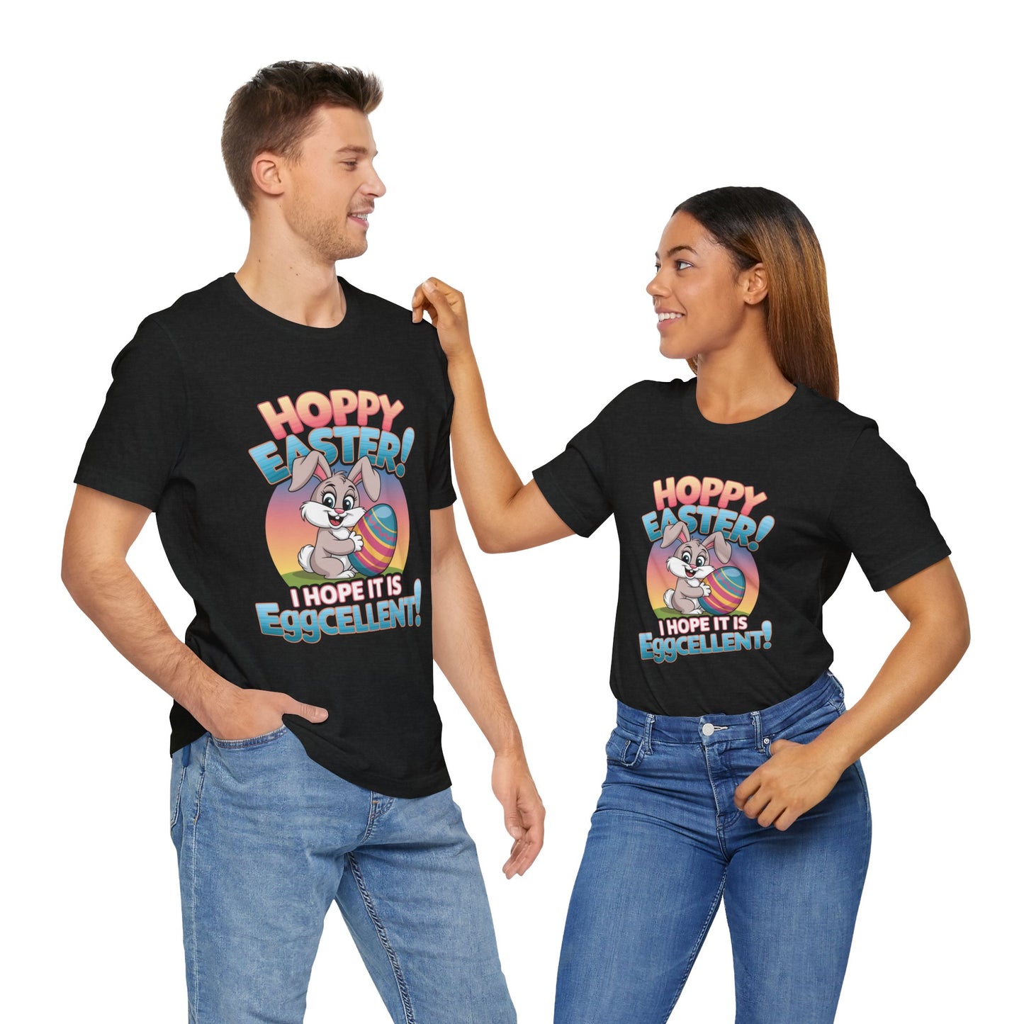 Happy Easter Unisex Tee Easter Shirt Easter Bunny T Shirt Easter Apparel Easter Bunny Outfit
