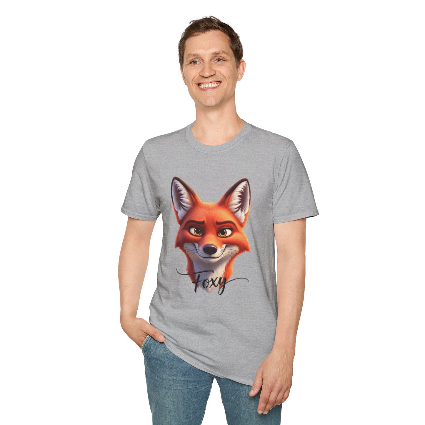 Foxy T-Shirt, Cute Fox Graphic Tee, Animal Lover Shirt, Fun And Confident Top, Playful Pun Gift, Soft Cotton Tee For Everyday Wear