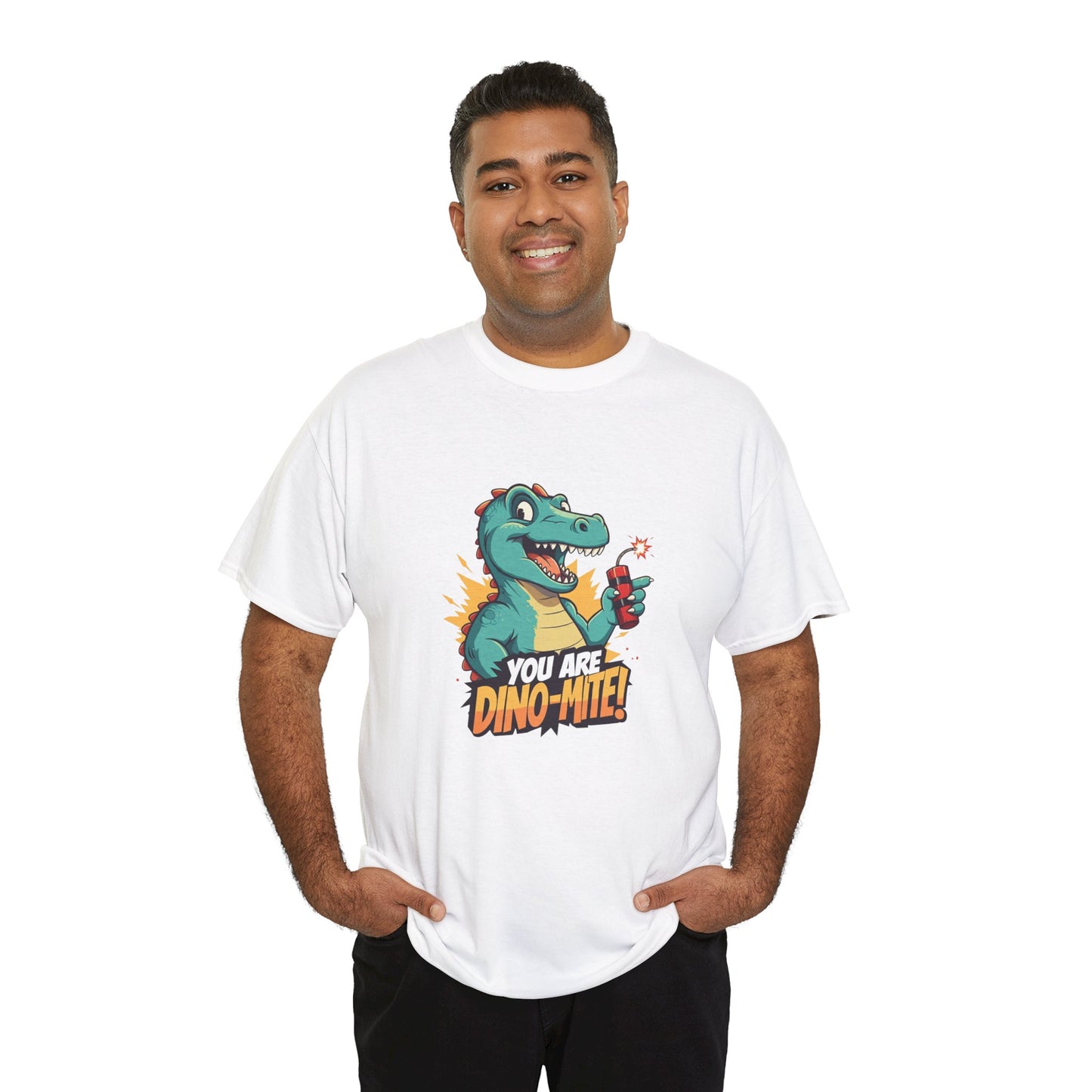 You Are Dino-Mite T-Shirt – Funny Dinosaur Graphic Tee | Cute T-Rex Shirt for Kids & Adults | Unisex Dino Lover Gift | Explosion Design