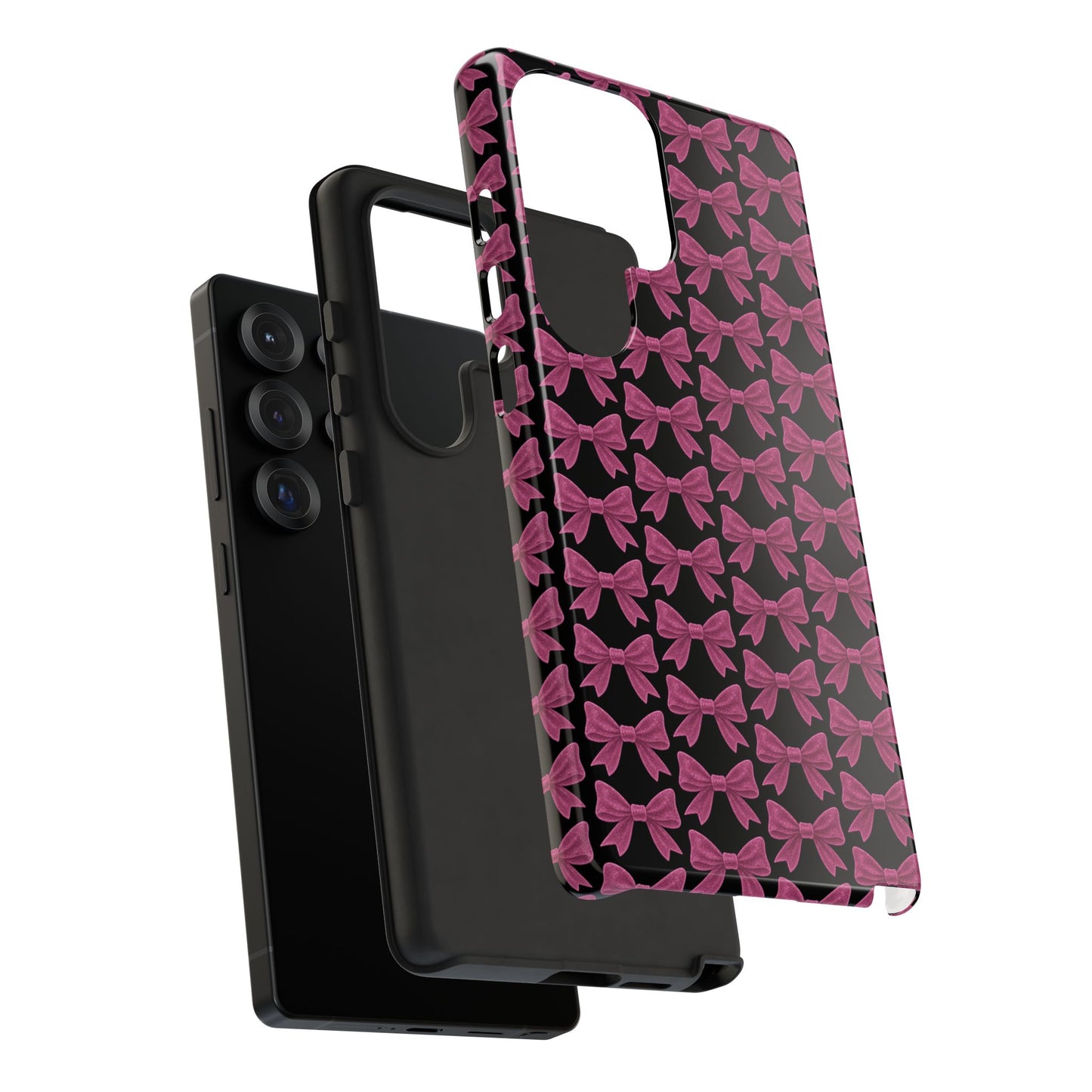 Pink Bow Samsung Case Coquette Aesthetic Phone Cover Cute Girly Phone Case Glossy Y2K Accessory Kawaii Samsung Case Gift