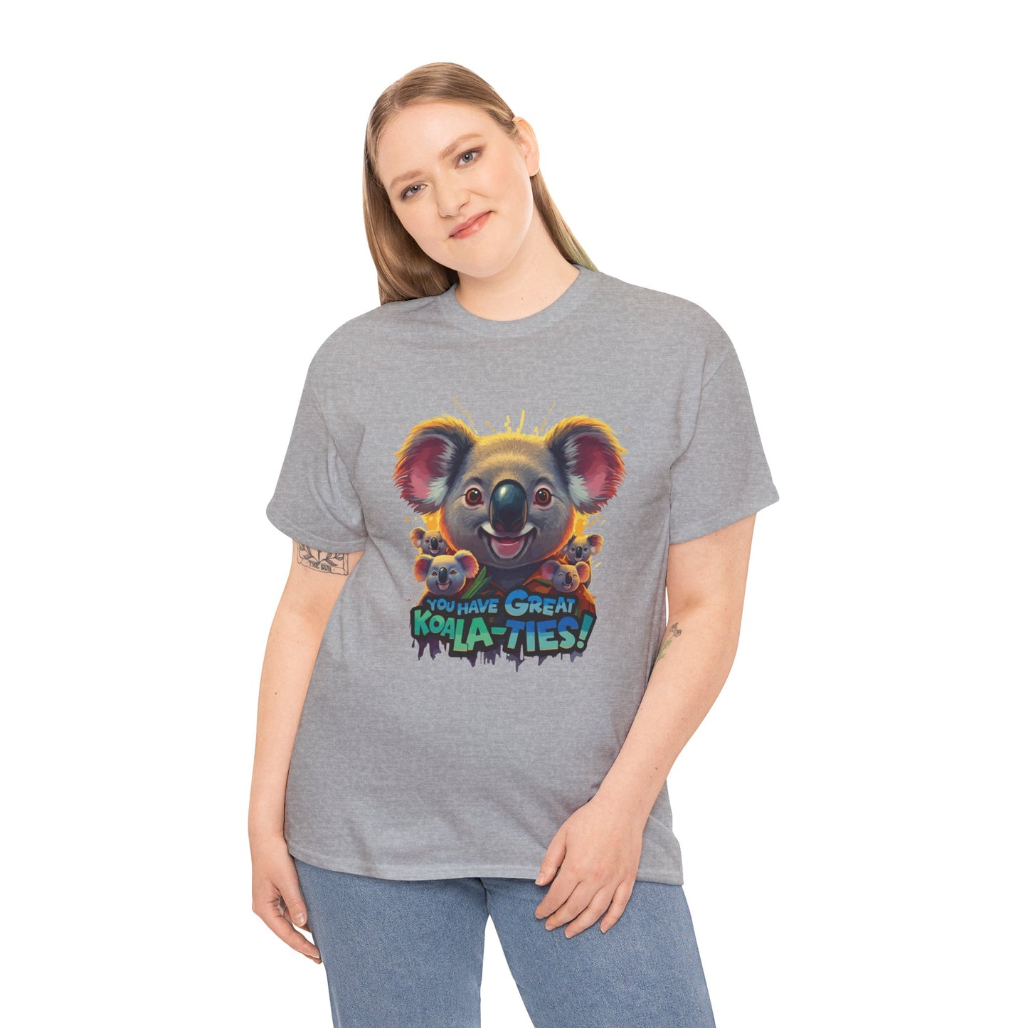 You Have Great Koala‑ties Tee – Cute Koala Pun T‑Shirt, Animal Lover Gift, Funny Wildlife Graphic, Unisex Casual Tee