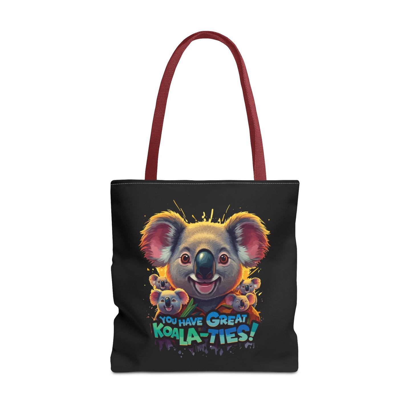 Koala Tote Bag – Funny Animal Pun Bag with Cute Koala Design – Reusable Grocery, Beach, or Everyday Carry Bag – Gift for Koala Lovers