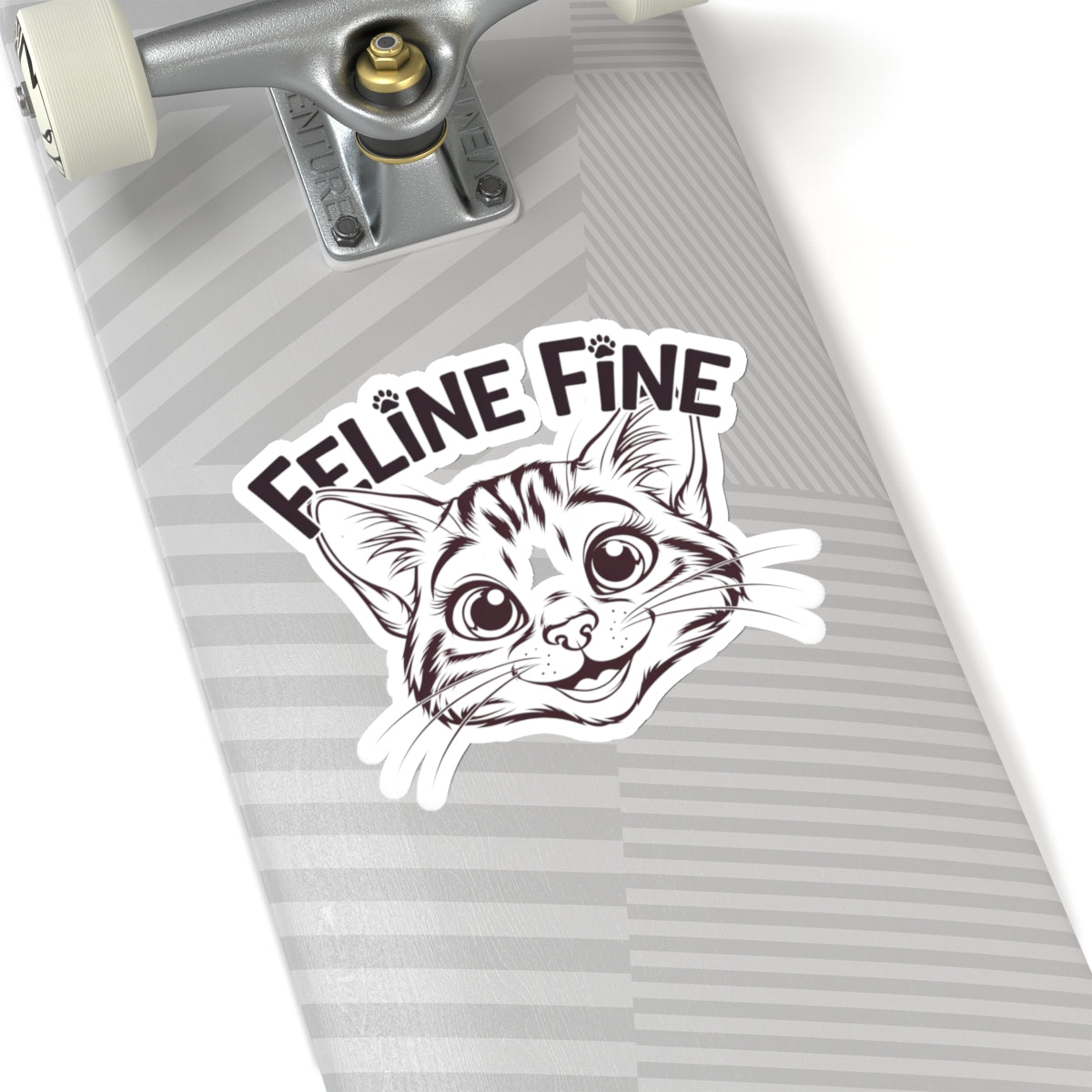 Feline Fine Kiss-Cut Sticker