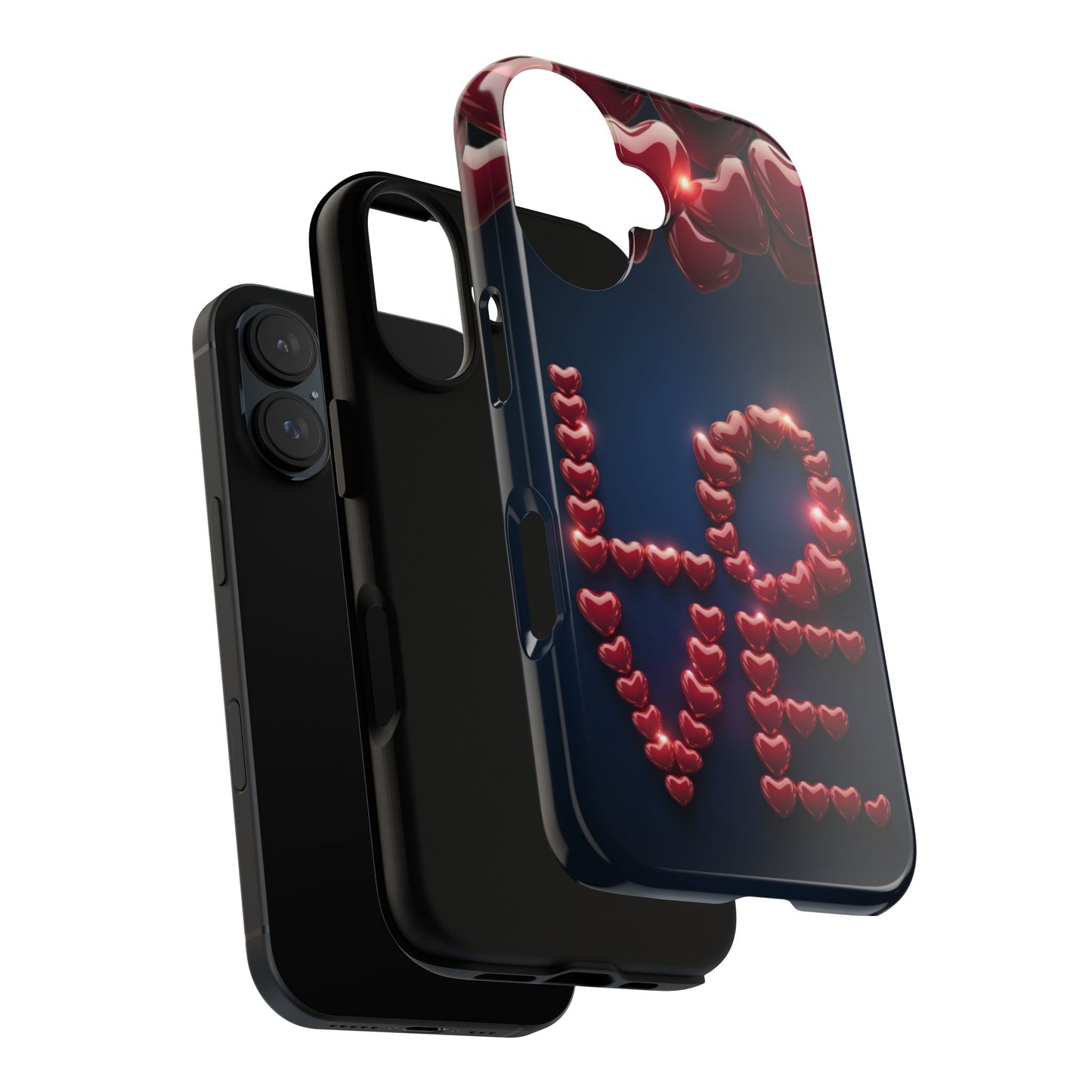 iPhone Case - Love Hearts Design