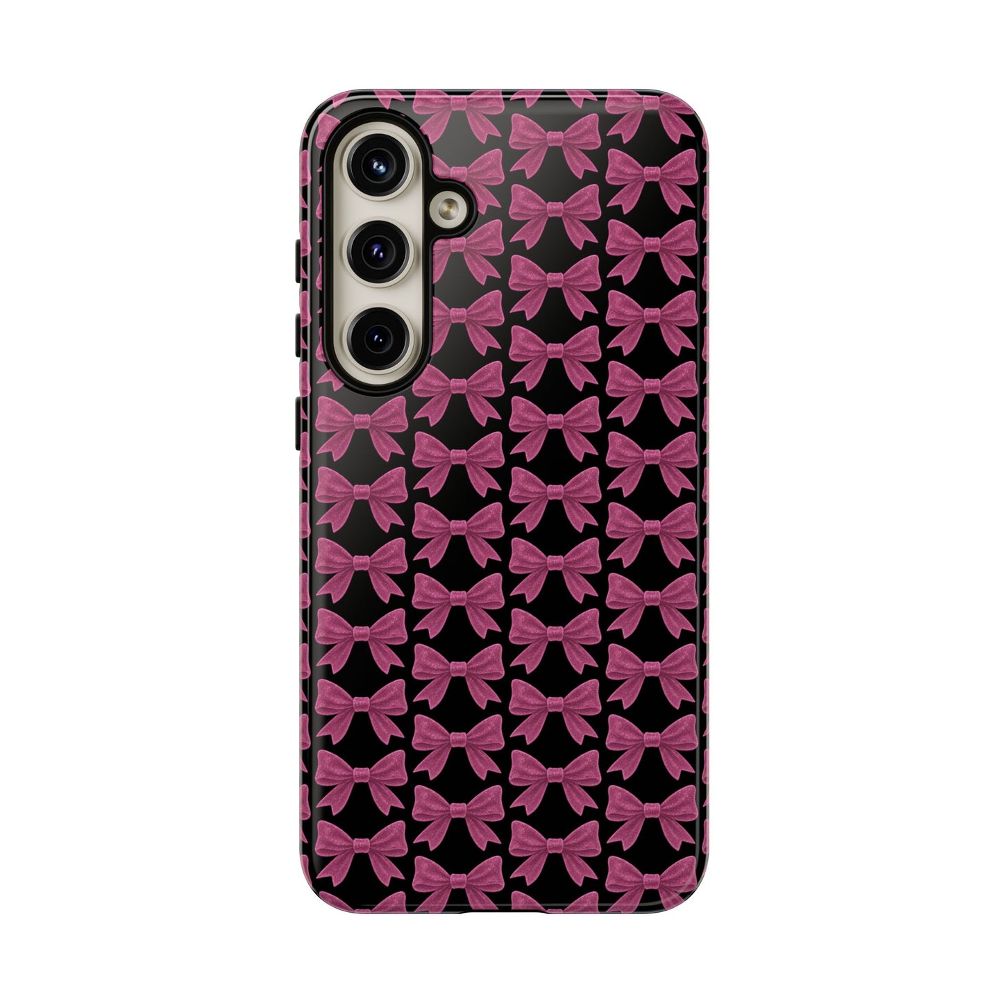 Pink Bow Samsung Case Coquette Aesthetic Phone Cover Cute Girly Phone Case Glossy Y2K Accessory Kawaii Samsung Case Gift