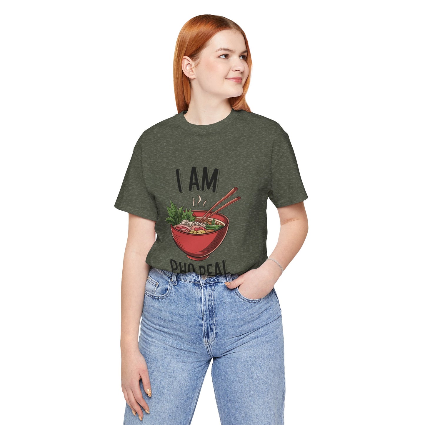 I Am Pho Real T-Shirt | Funny Pho Noodle Bowl Tee, Vietnamese Food Pun Shirt, Ramen & Noodle Lover Gift, Cute Asian Cuisine Graphic Top