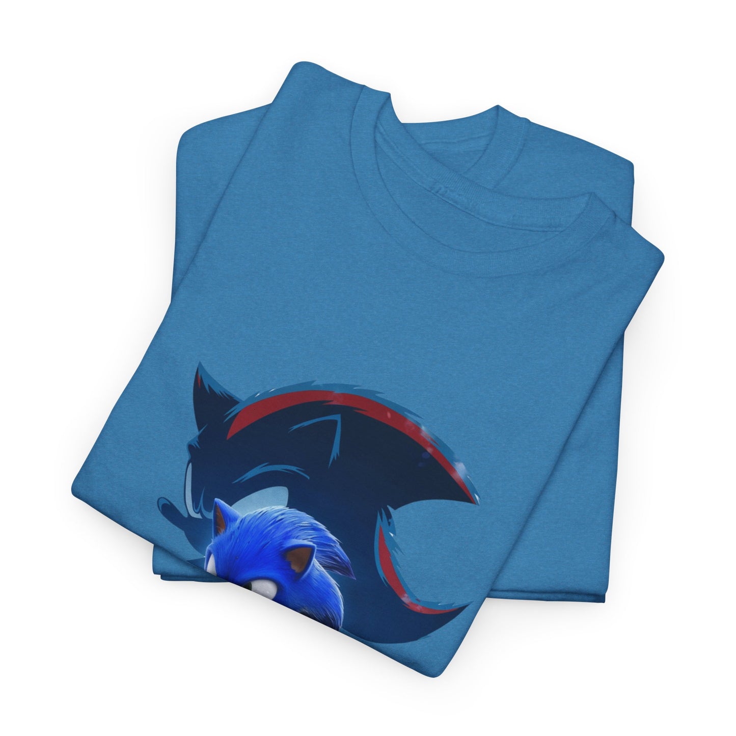 Blue Speed Hero Graphic Tee | Retro Gaming Legend T-Shirt | Fan Inspired Gamer Apparel | Cool Vintage Style Unisex Shirt for Adults & Teens