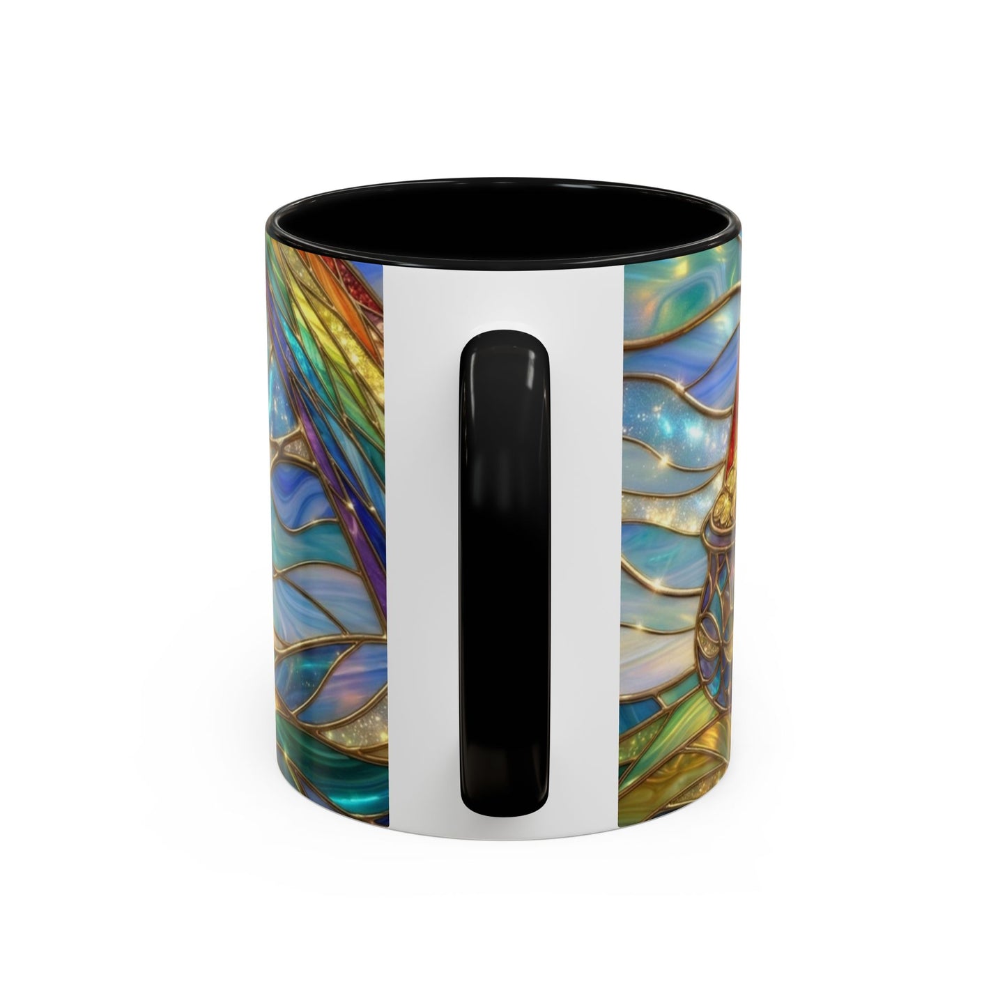 Stained Glass Rainbow Mug, Pot Of Gold Coffee Cup, St Patricks Day Gift, Magical Fantasy Tea Cup, Lucky Irish Leprechaun, Colorful Art