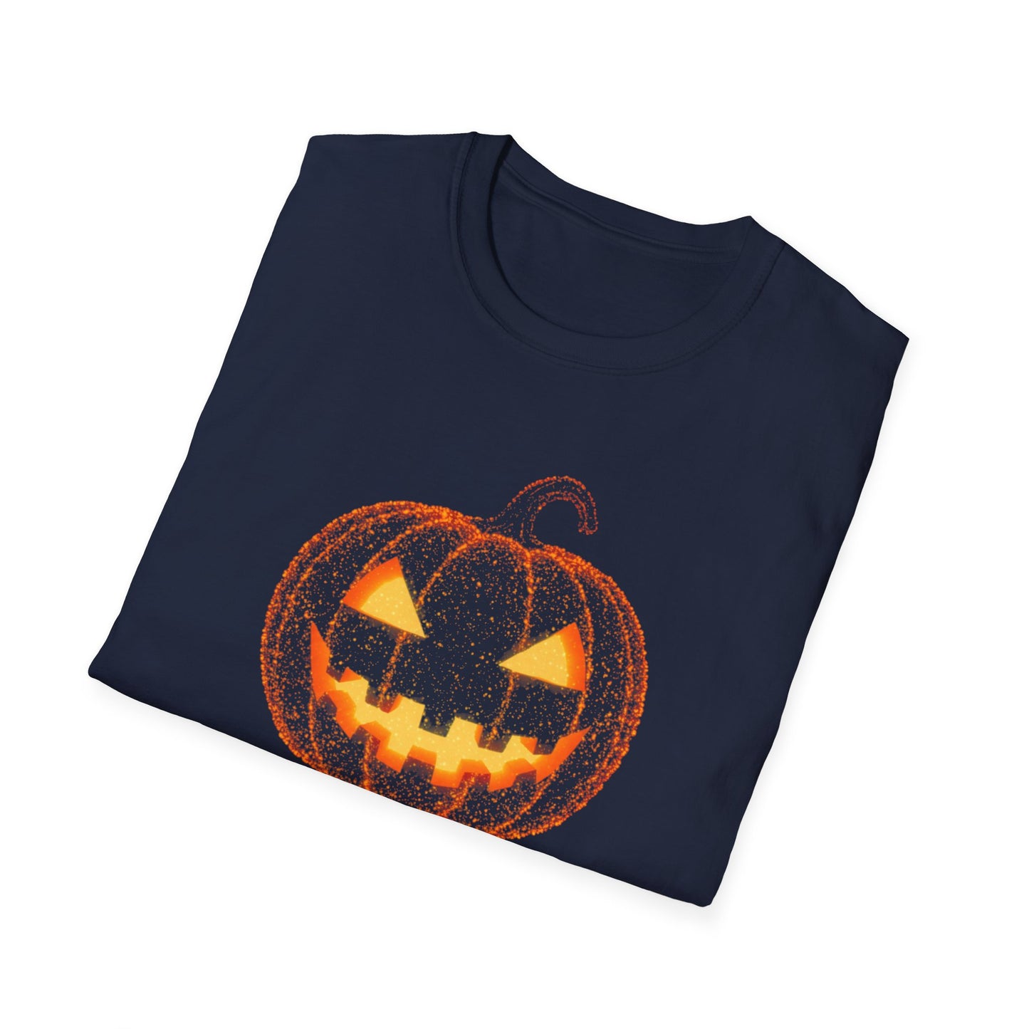 Bioluminescent Jack-O'-Lantern Halloween Shirt - Glowing Pumpkin Face Tee, Spooky Fall T-Shirt, Halloween Party Shirt, Unisex Fit
