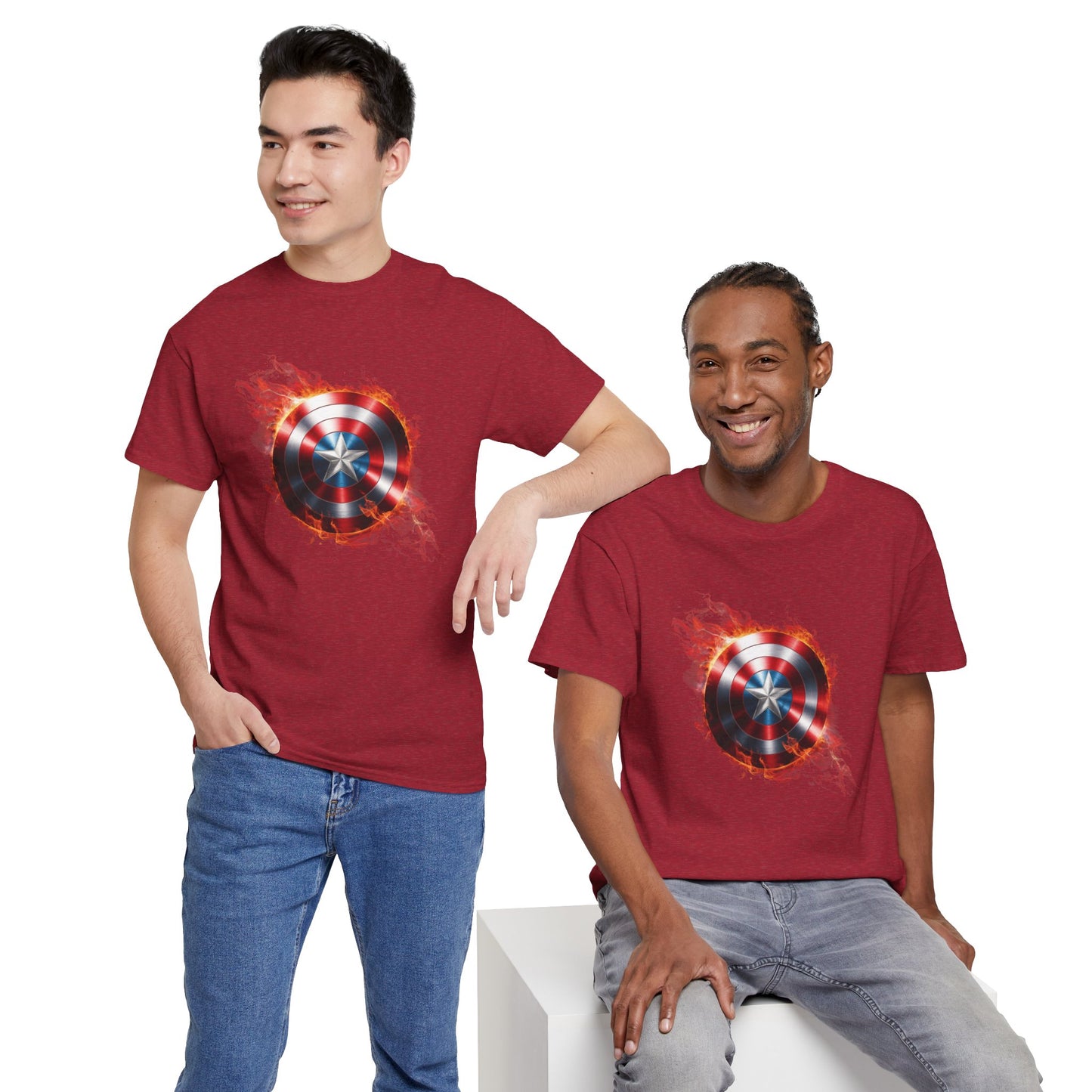 Captain America Flame Tee