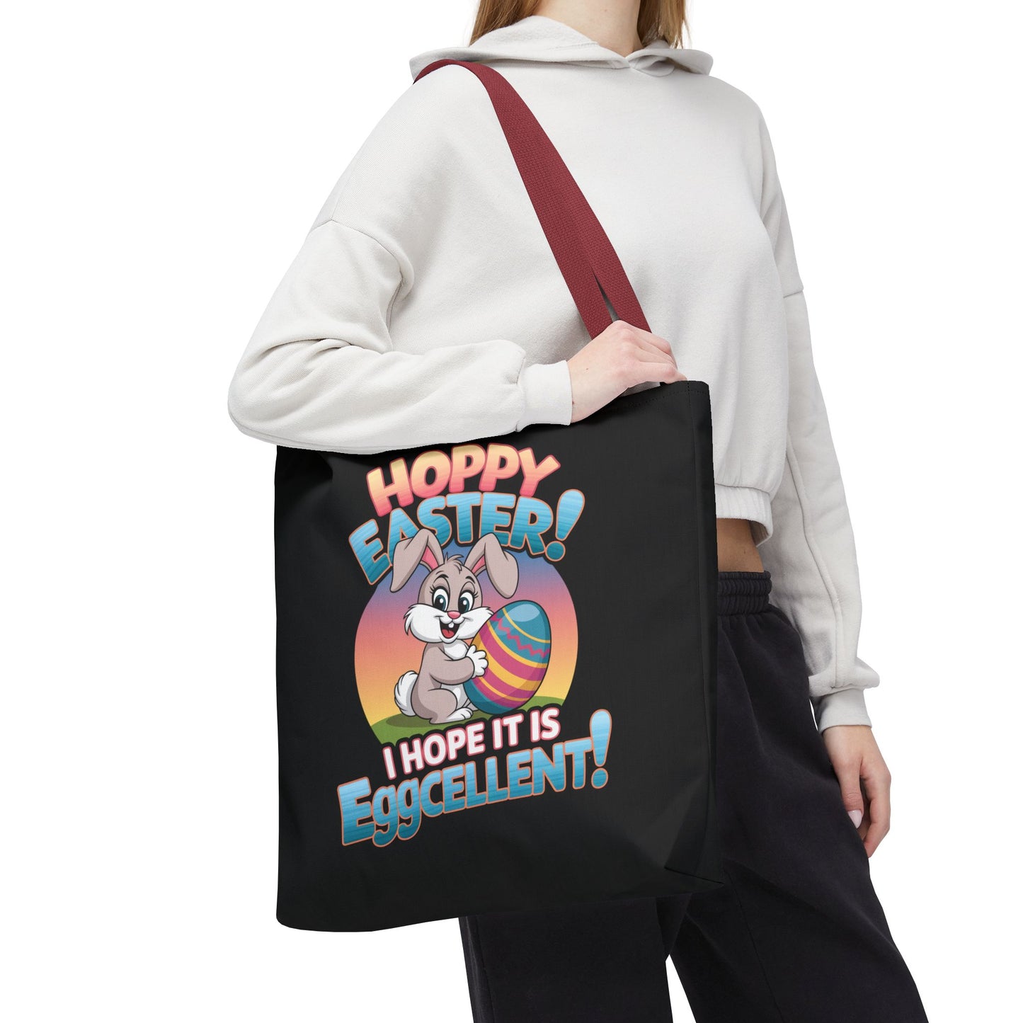 Happy Easter Tote Bag Eggcellent Bunny Design Easter Bag Easter Gift Easter Tote Accessory