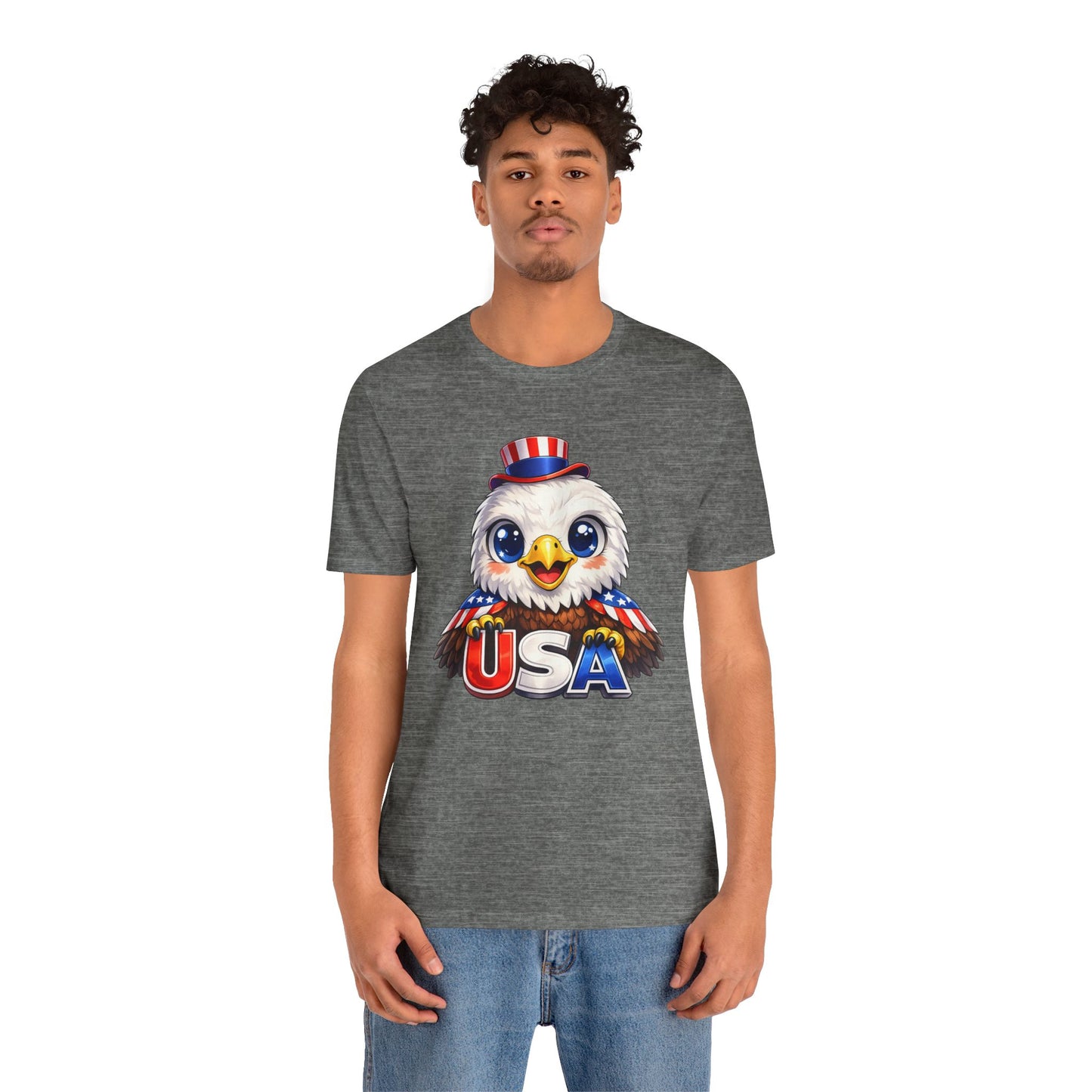 Cute USA Eagle Shirt, Patriotic Eagle T Shirt, Fourth Of July Shirt, American Flag Eagle Tee, Freedom Graphic Shirt, USA Pride Top