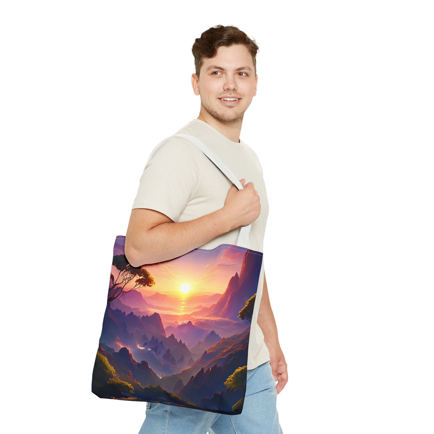 Sunset Landscape Tote Bag