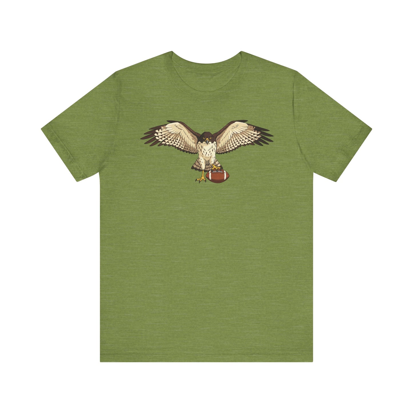 Hawk Football Shirt, Hawk Holding Football T Shirt, Football Mascot Tee, Bird Of Prey Shirt, Sports Fan Gift, Game Day Hawk Tee