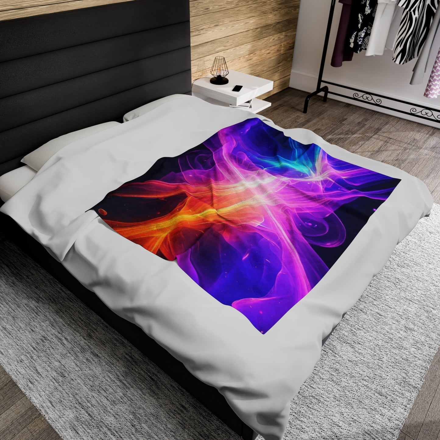 Color Splash Plush Velveteen Blanket