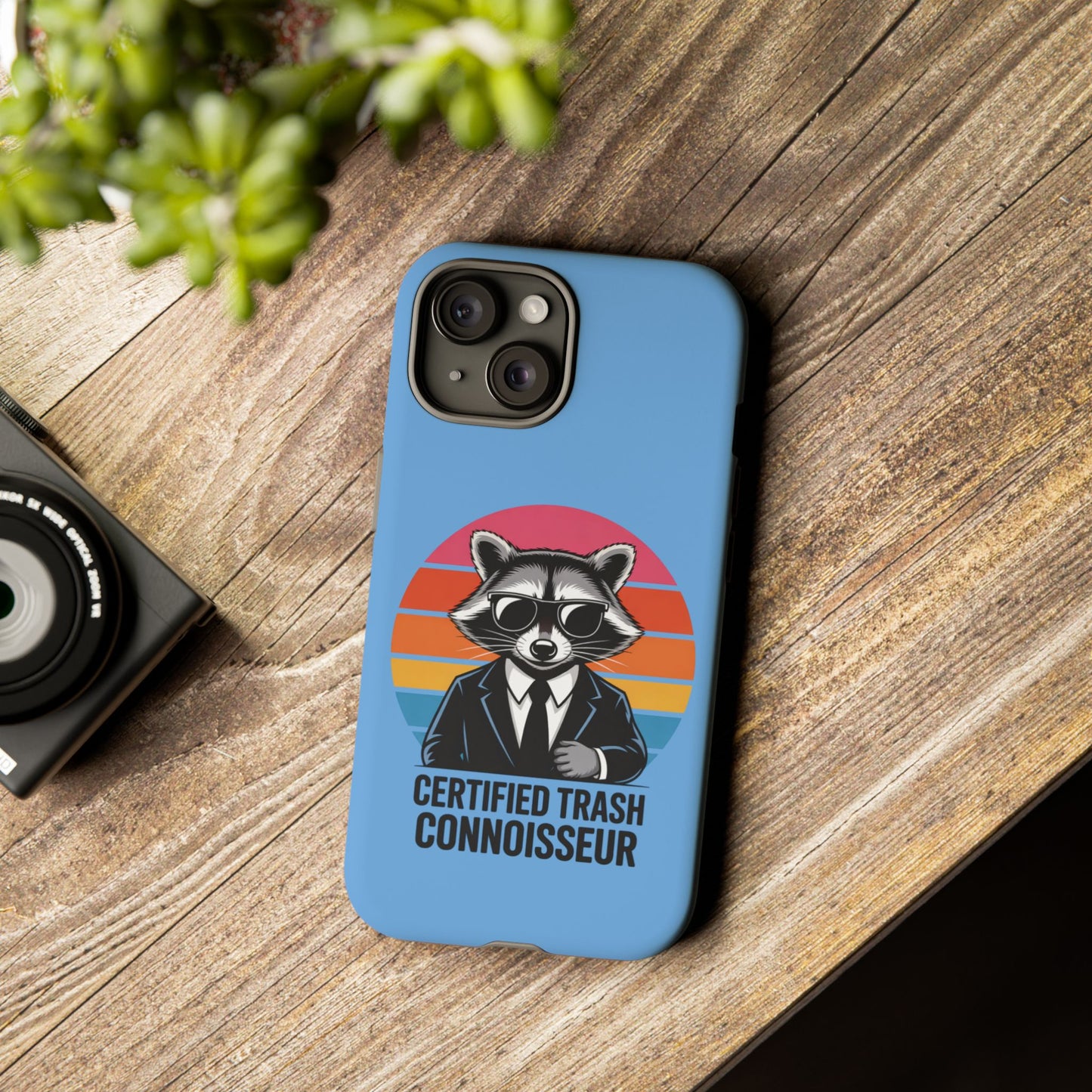 Humorous Raccoon Phone Case - Certified Trash Connoisseur