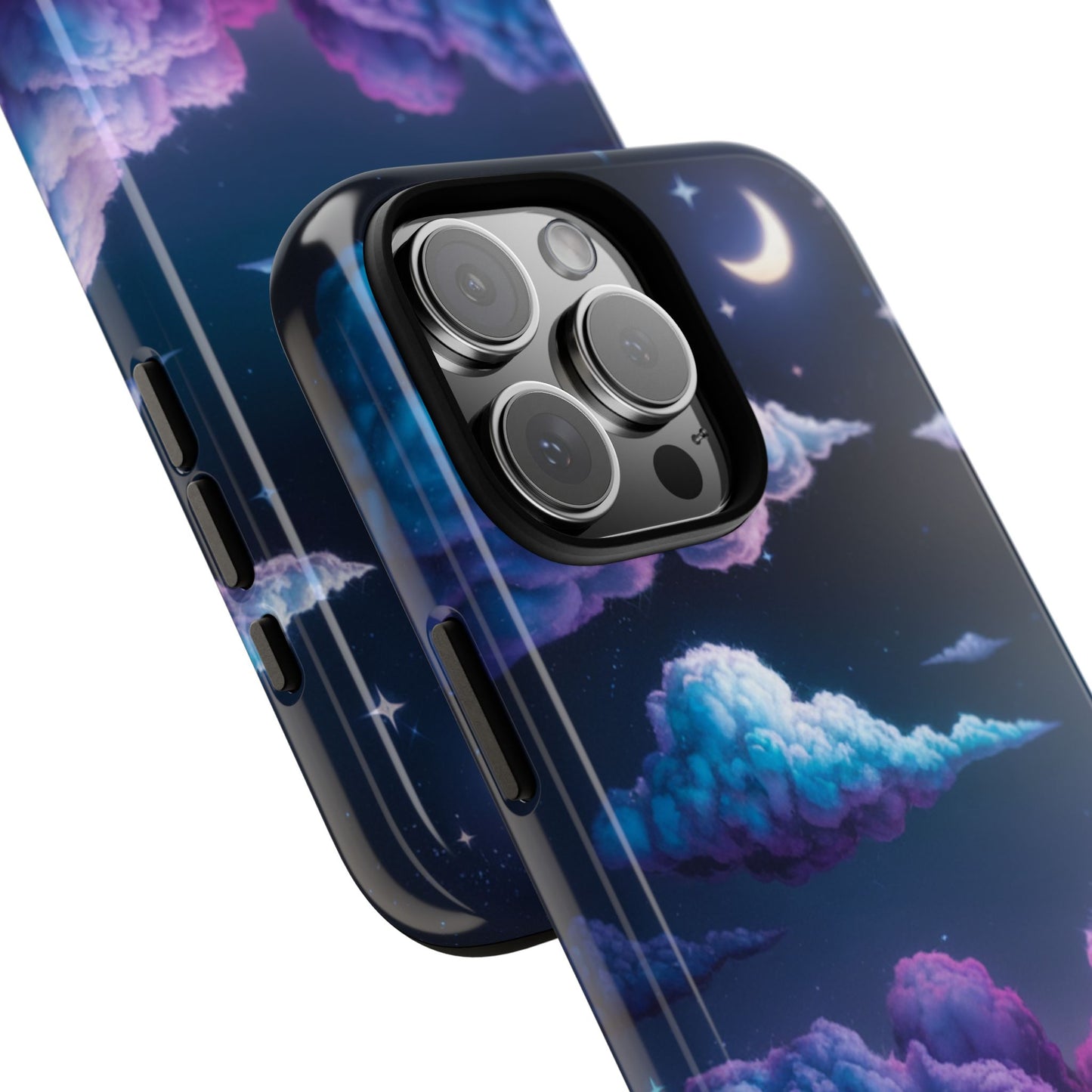Dreamy Clouds & Moon Tough iPhone Case