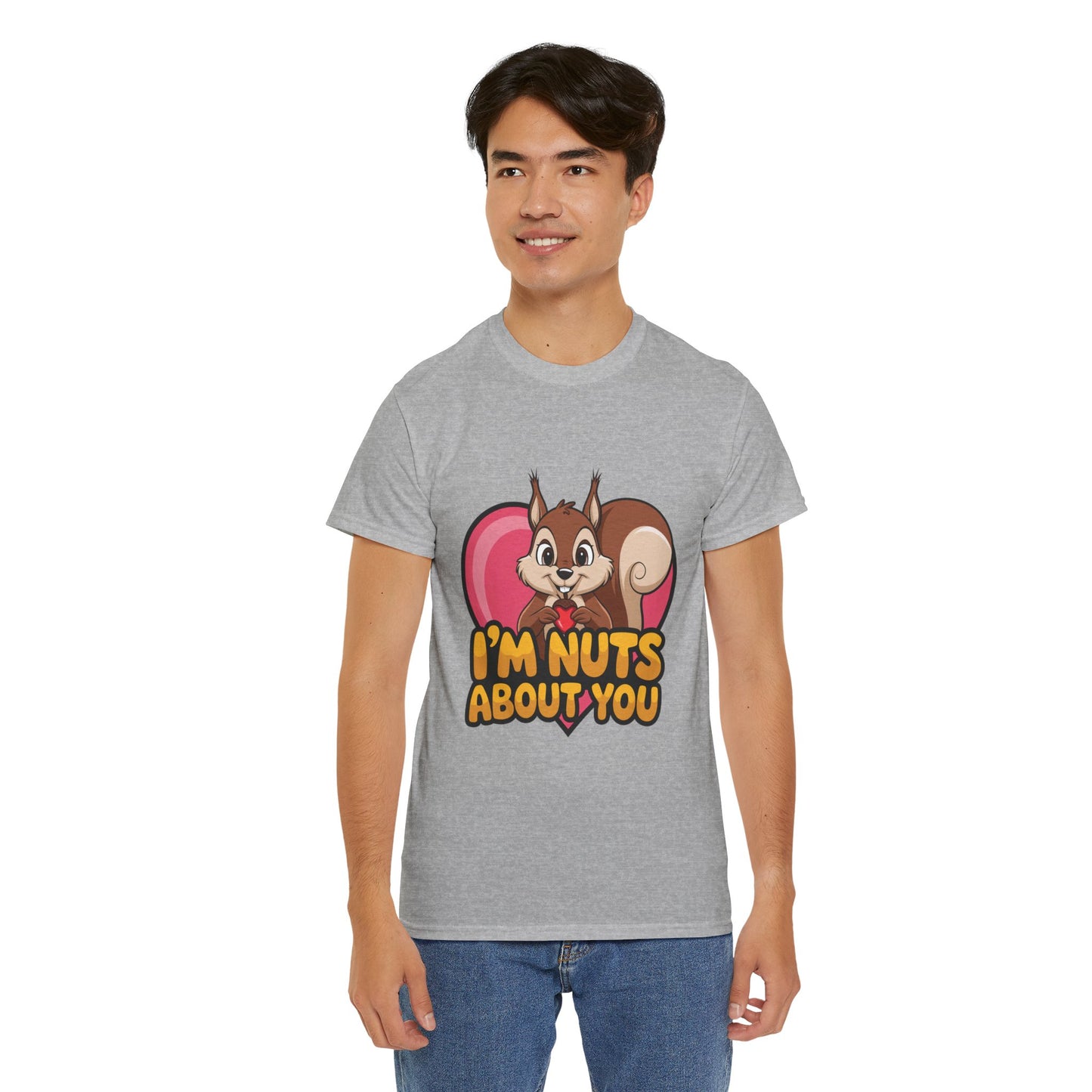 I’m Nuts About You Shirt, Funny Valentine Shirt, Squirrel Love T Shirt, Cute Animal Pun Tee, Valentine Gift For Him Her