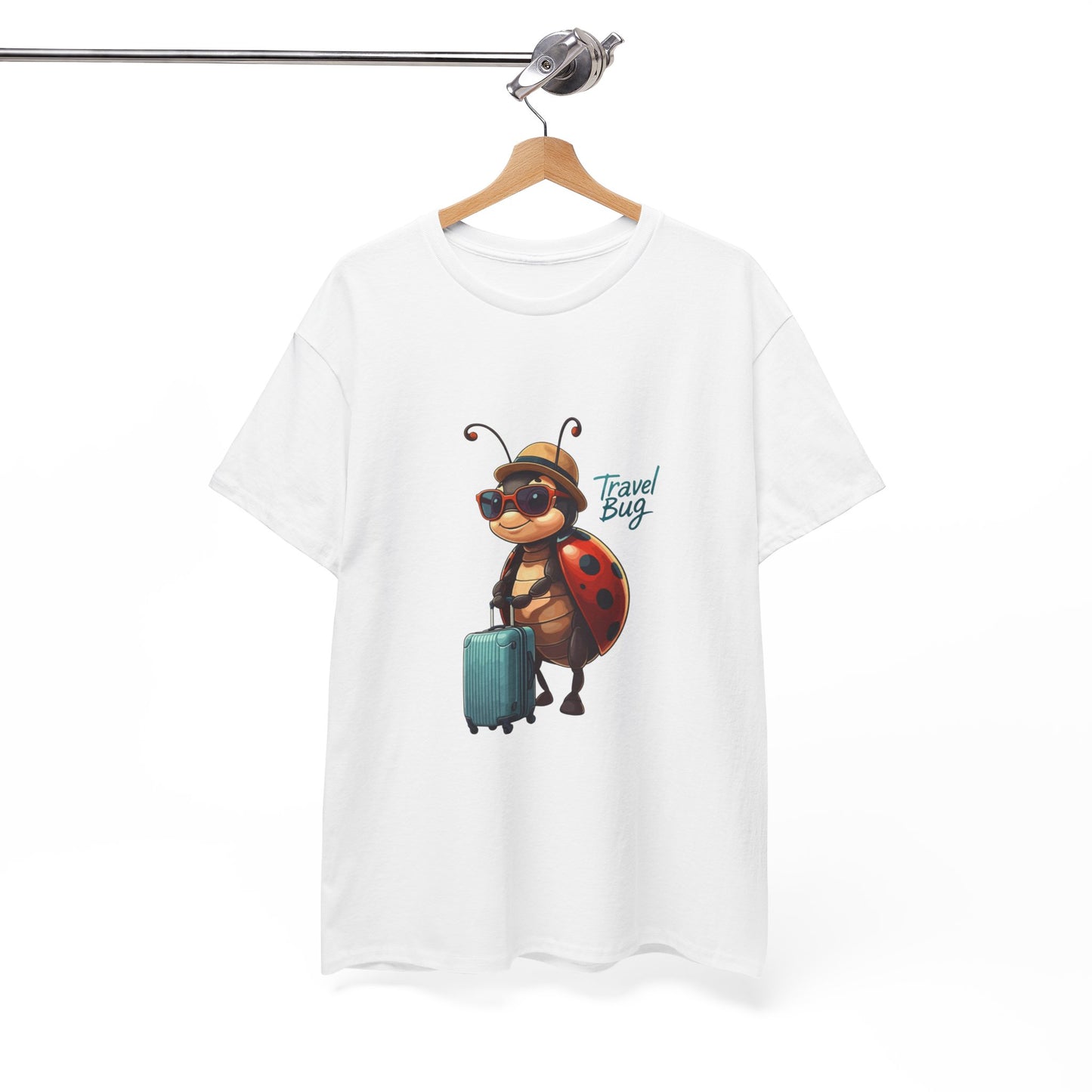 Travel Bug T-Shirt – Cute Ladybug Travel Tee | Funny Wanderlust Shirt for Travel Lovers | Unisex Graphic Tee Gift for Adventurers