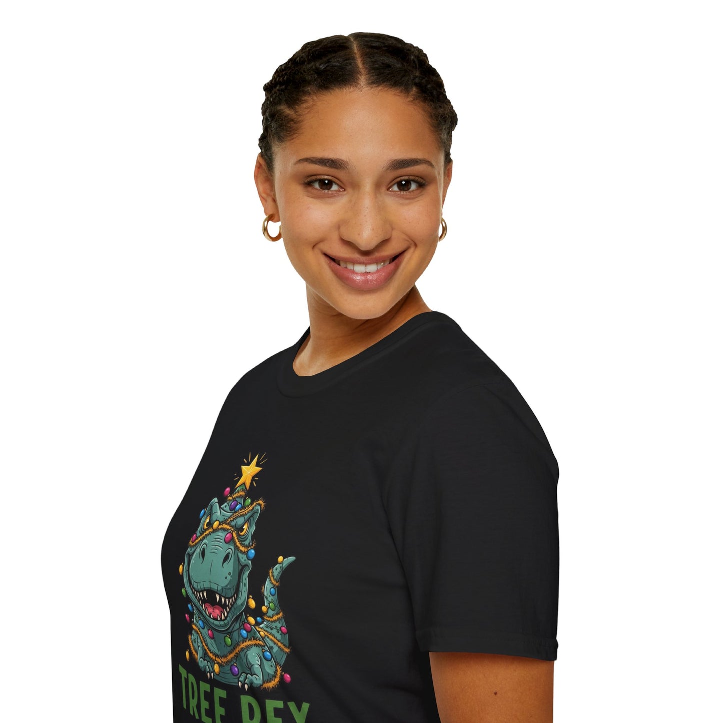Tree Rex T-Shirt, Dinosaur Christmas Tee, Funny Holiday Dino Shirt, Tree Rex Dinosaur Xmas Graphic Tee, Cute Winter Gift Tee