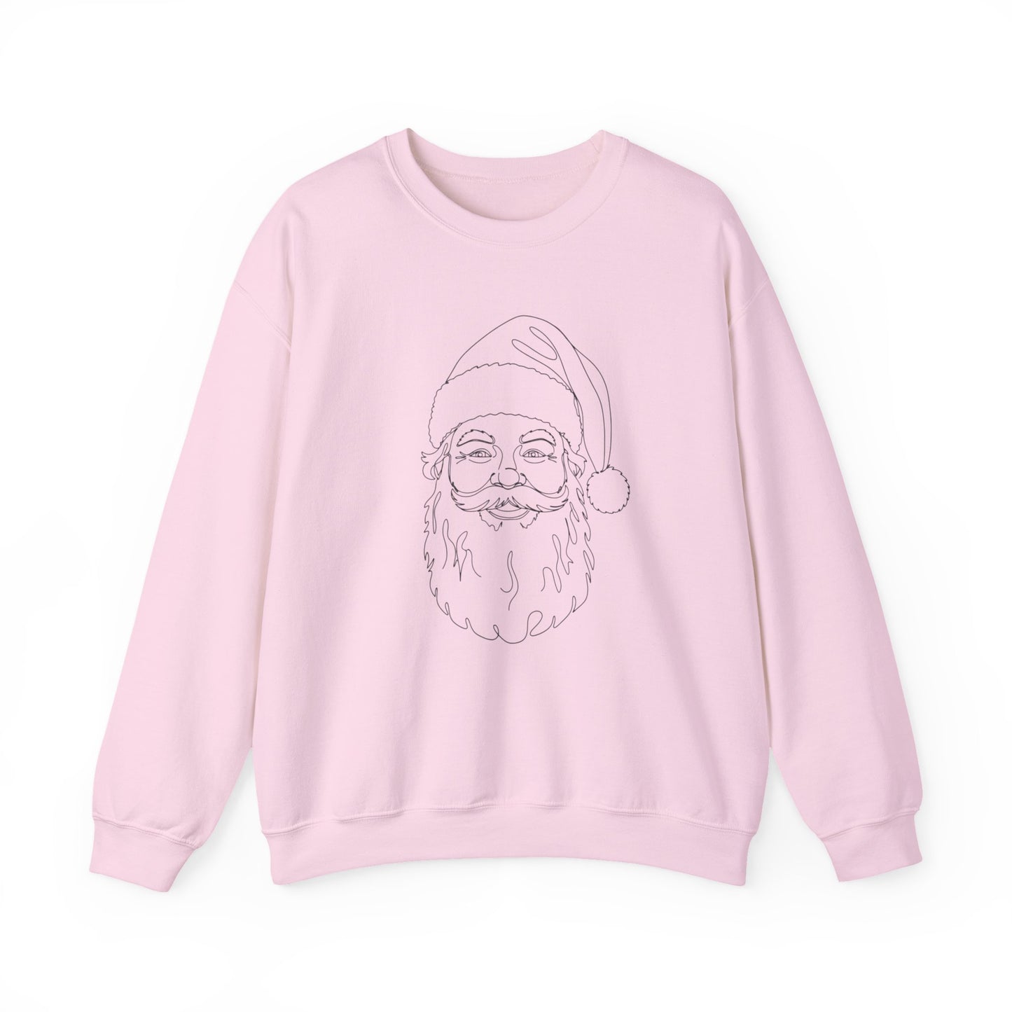 Minimalist Santa Sweatshirt | Modern Line Art Christmas Crewneck | Simple Holiday Sweater | Cozy Neutral Xmas Gift for Him or Her