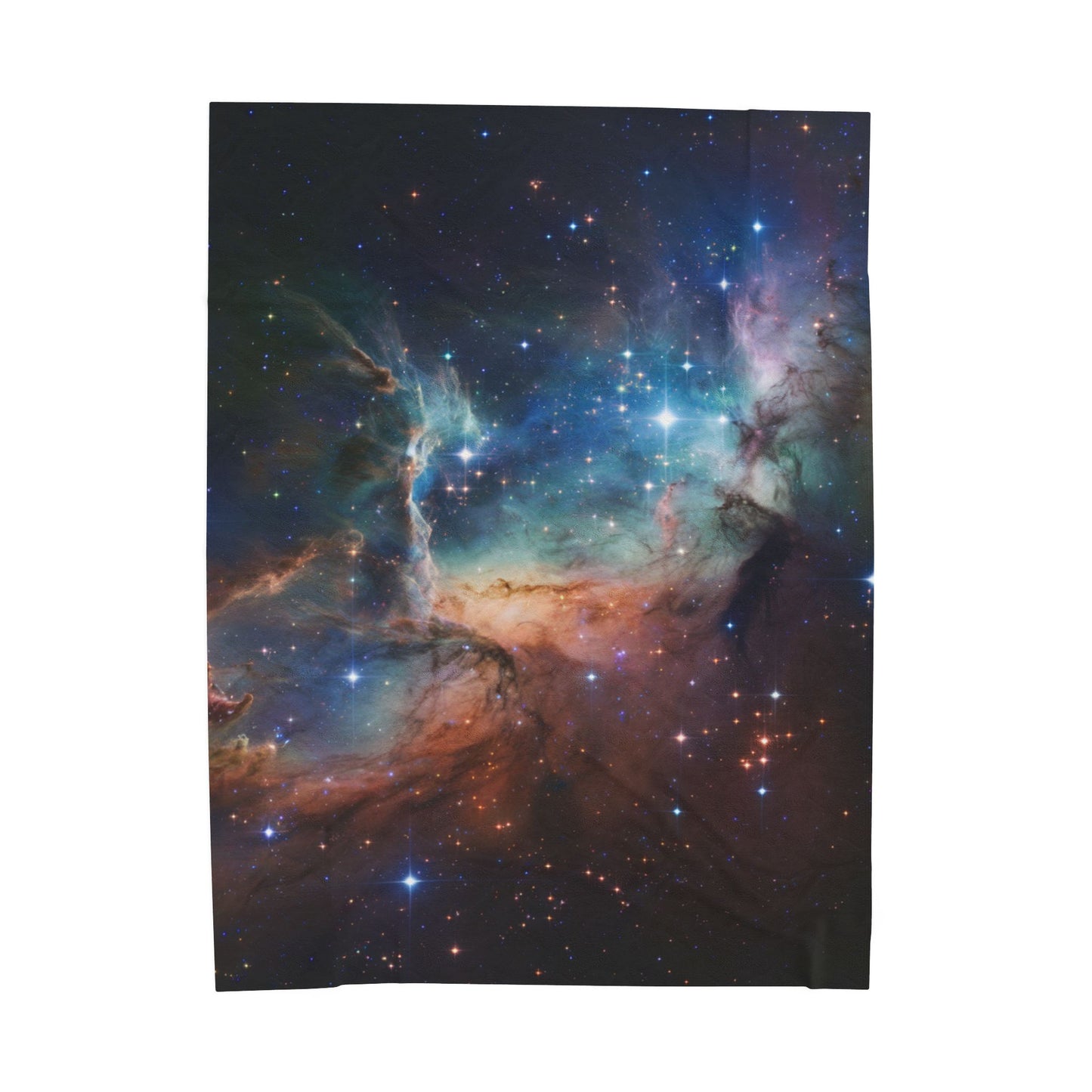 Plush Blanket Starry Night Cosmic Throw Blanket Modern Home Decor Space Blanket