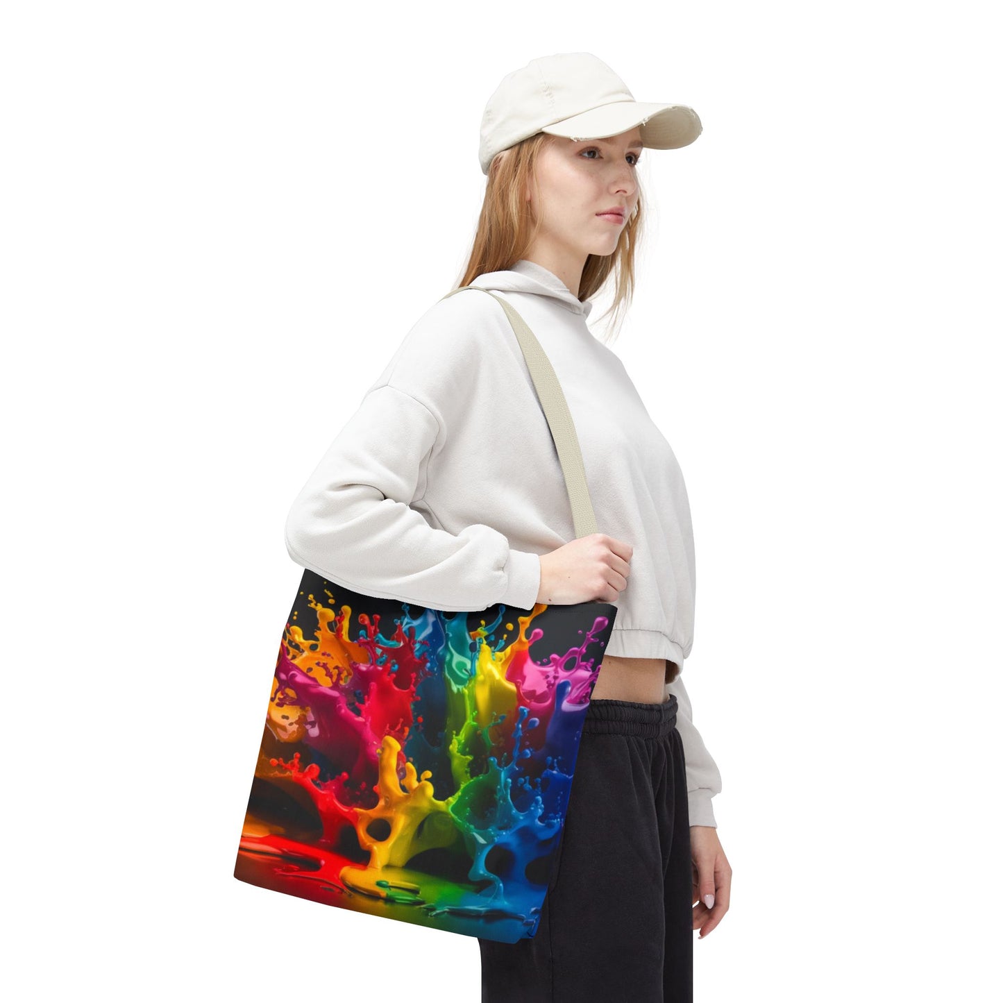 Colorful Splash Tote Bag - Vibrant Art for Every Occasion