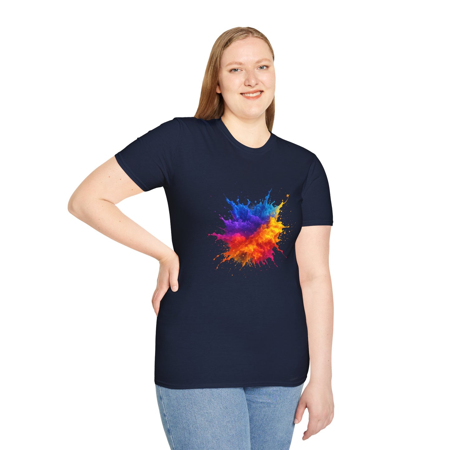 Color Burst Paint Splash Shirt – Vibrant Abstract Art Tee for Creatives & Color Lovers Colorful Apparel
