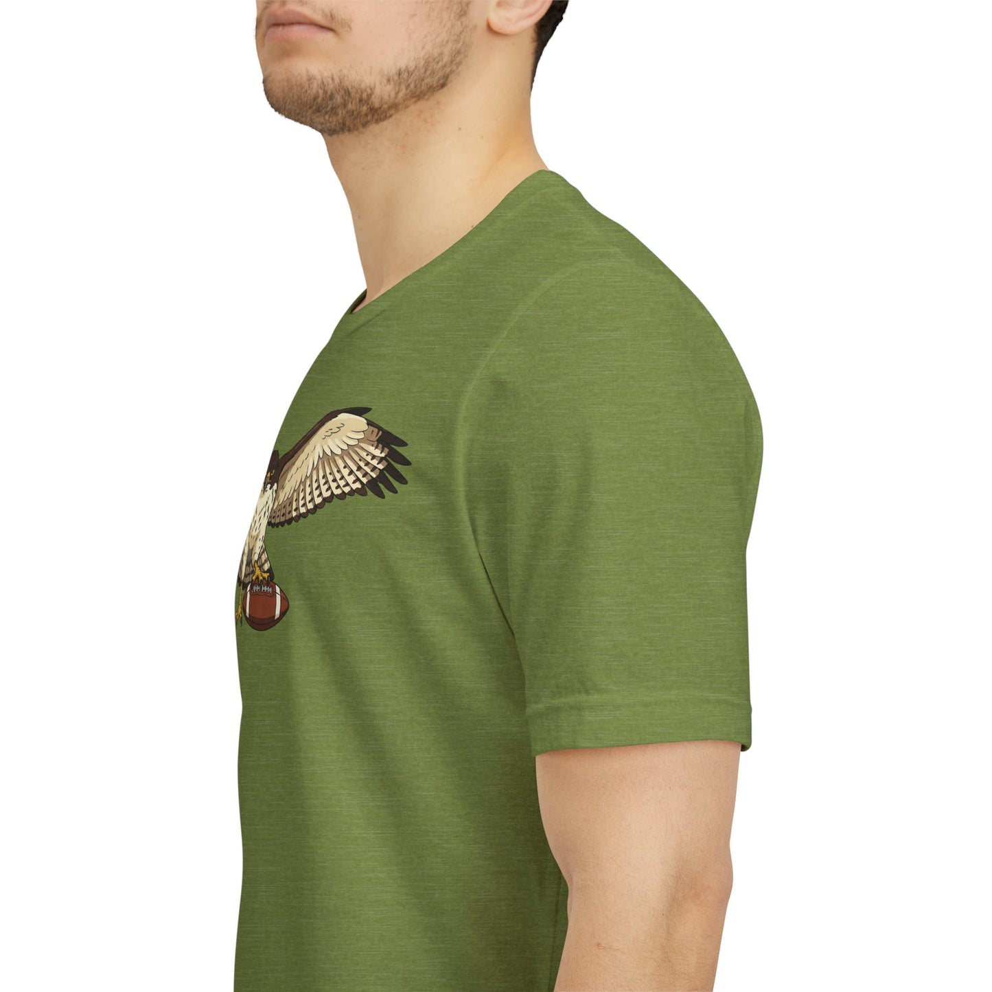Hawk Football Shirt, Hawk Holding Football T Shirt, Football Mascot Tee, Bird Of Prey Shirt, Sports Fan Gift, Game Day Hawk Tee