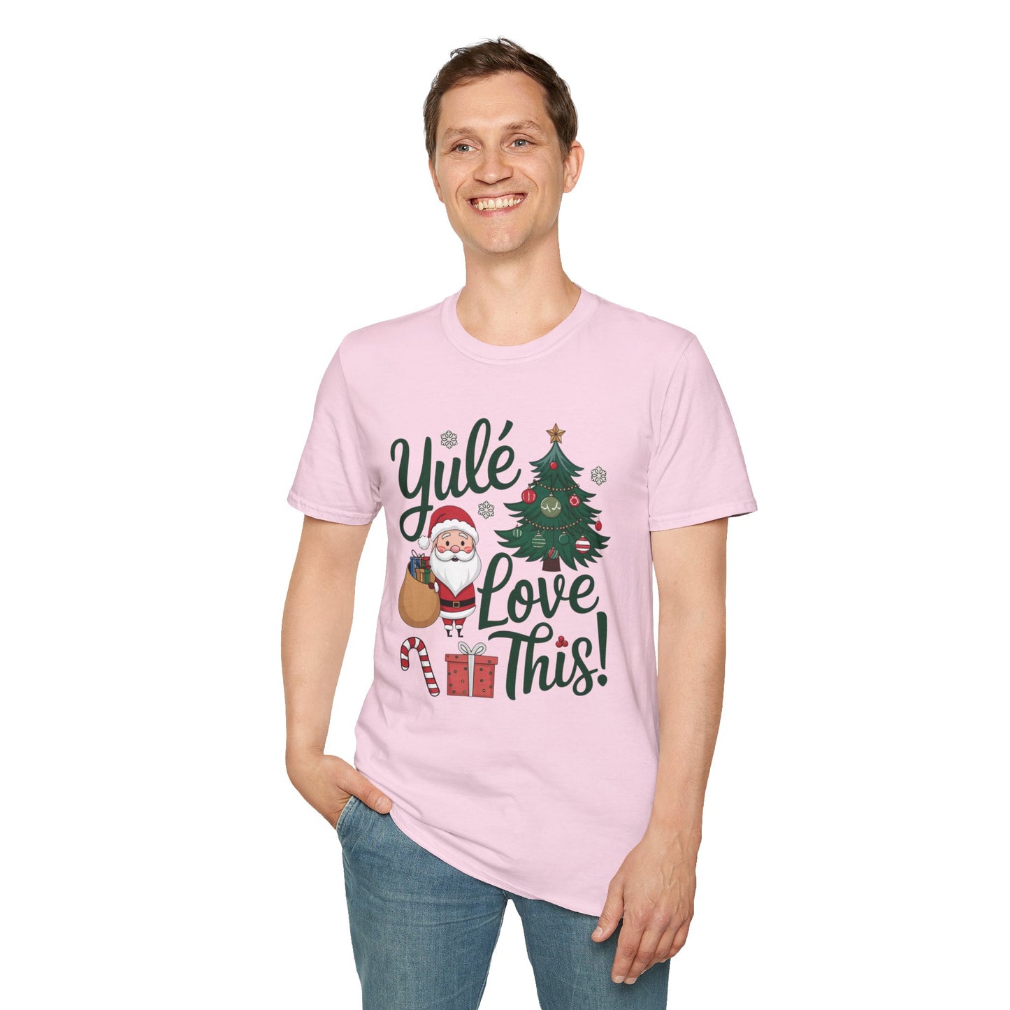Yulé Love This Christmas T-Shirt, Funny Santa Holiday Tee, Cute Pun Xmas Shirt, Festive Unisex Top, Fun Gift For Friends And Family