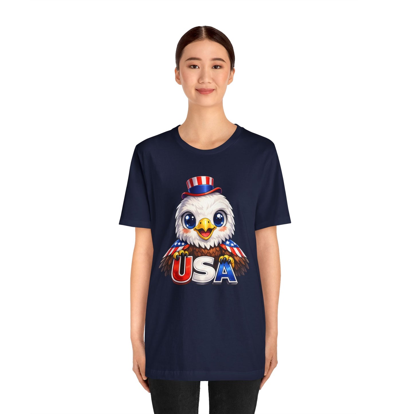 Cute USA Eagle Shirt, Patriotic Eagle T Shirt, Fourth Of July Shirt, American Flag Eagle Tee, Freedom Graphic Shirt, USA Pride Top