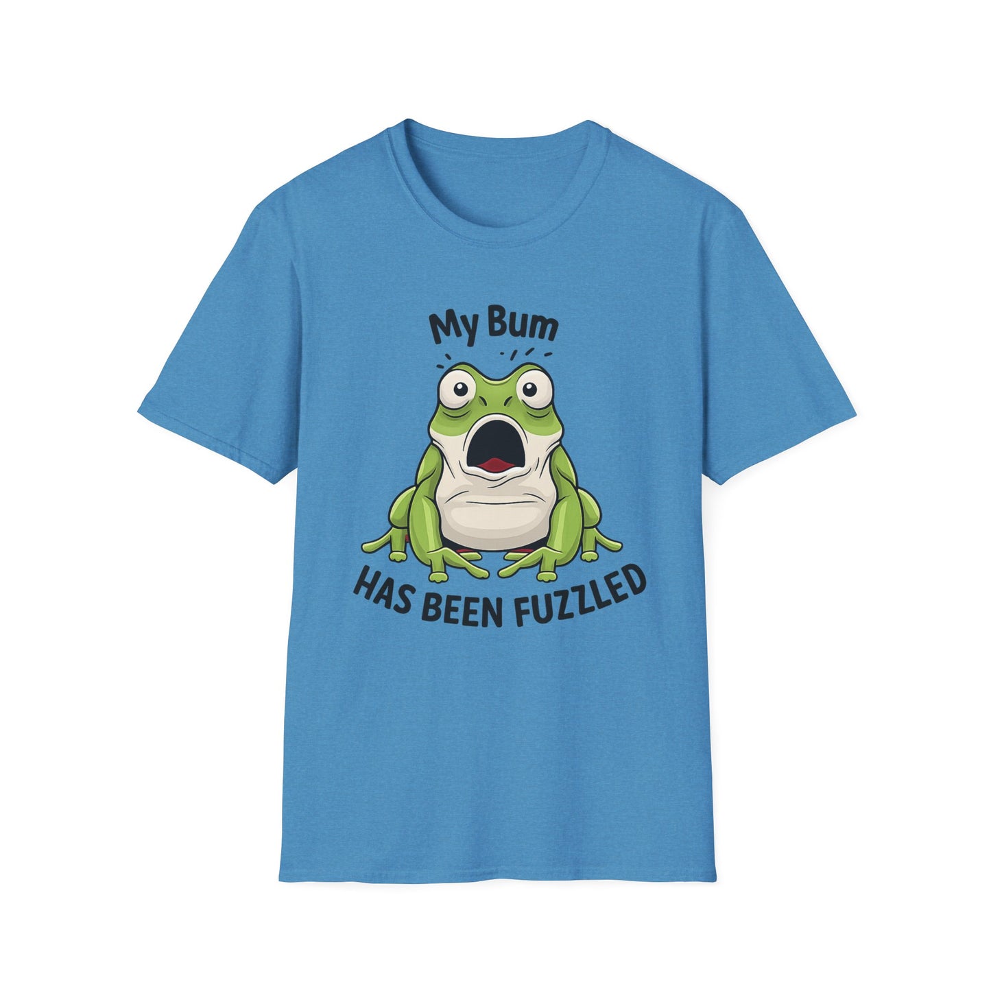 My Bum Has Been Fuzzled Shirt, Bumfuzzled Word Play Tee, Funny Frog T Shirt, Cute Shocked Frog Graphic Tee, Silly Humor Gift