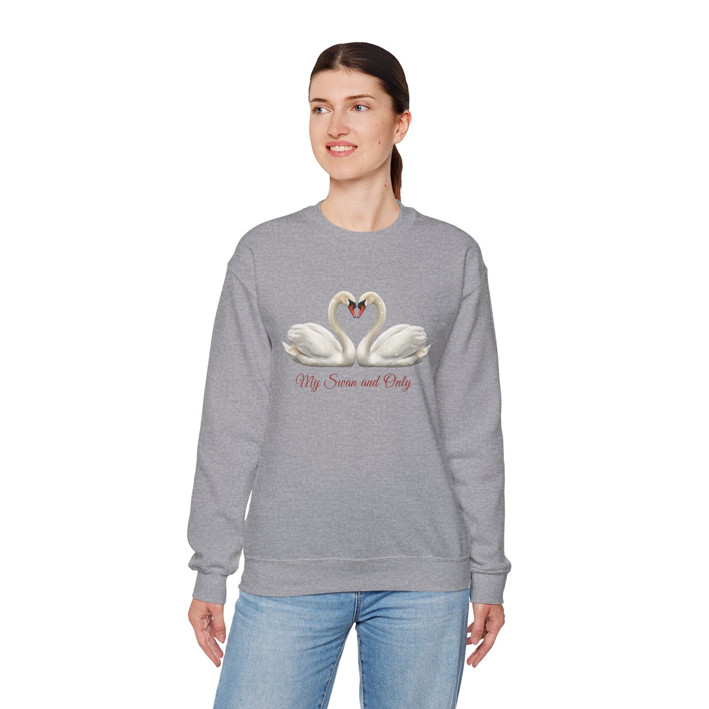 My Swan And Only Sweatshirt, Swan Love Sweater, Romantic Couple Gift, Valentine Sweatshirt, Anniversary Love Pullover