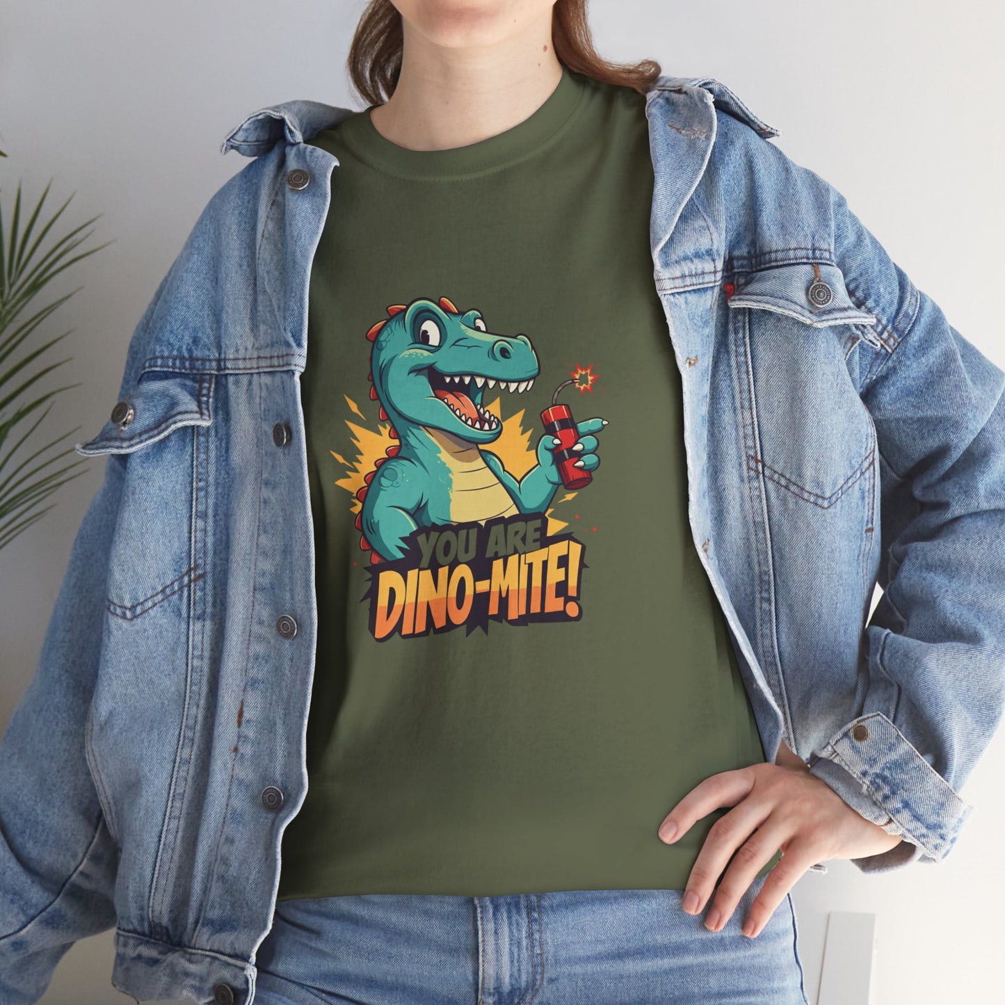 You Are Dino-Mite T-Shirt – Funny Dinosaur Graphic Tee | Cute T-Rex Shirt for Kids & Adults | Unisex Dino Lover Gift | Explosion Design