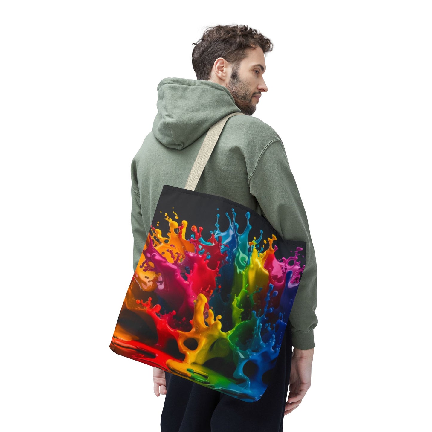 Colorful Splash Tote Bag - Vibrant Art for Every Occasion